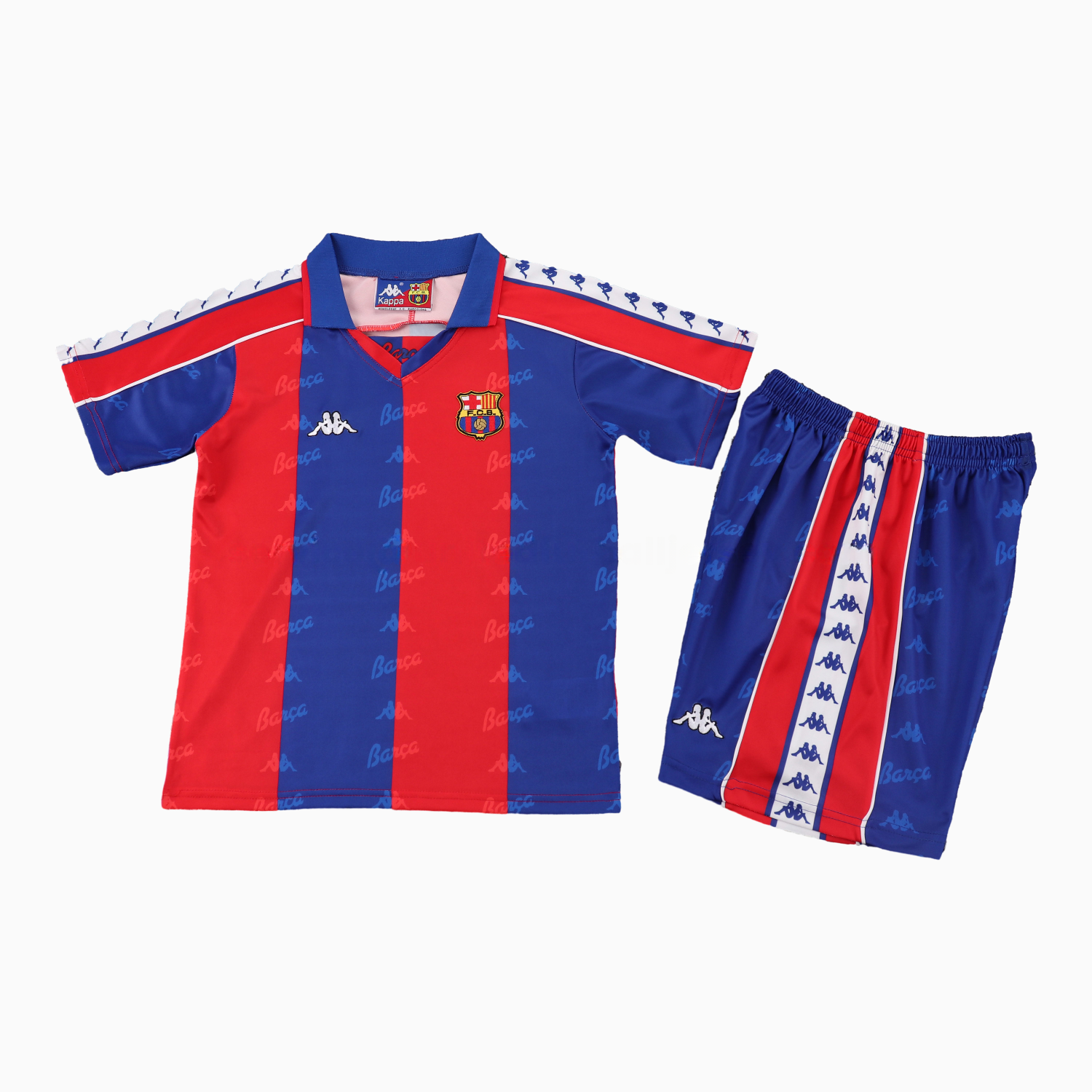 Retro Barcelona 1992-95 Home Kids Kit - Unitedfutballjersey