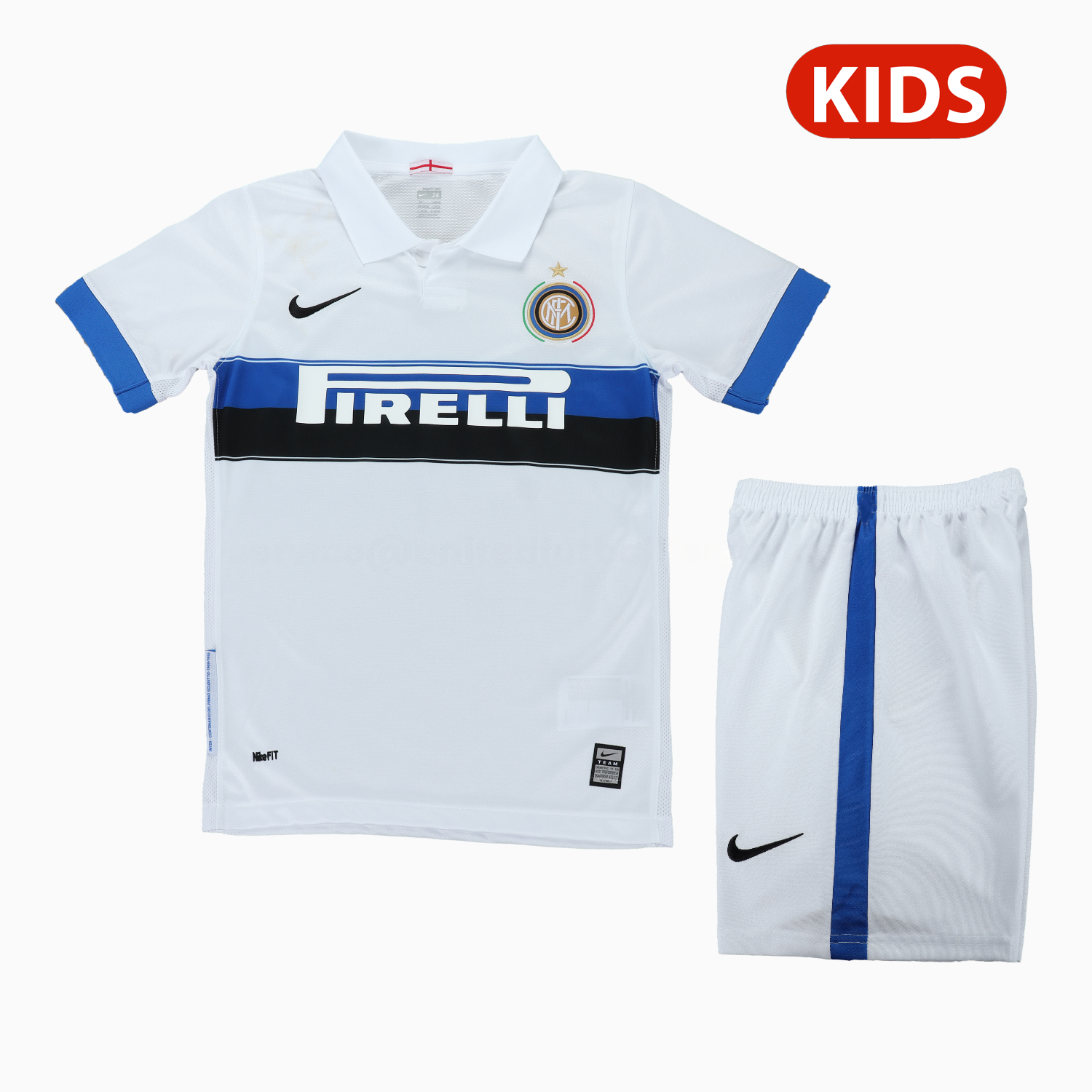 Retro Inter Milan 2009-10 Away Kids Kit - Unitedfutballjersey