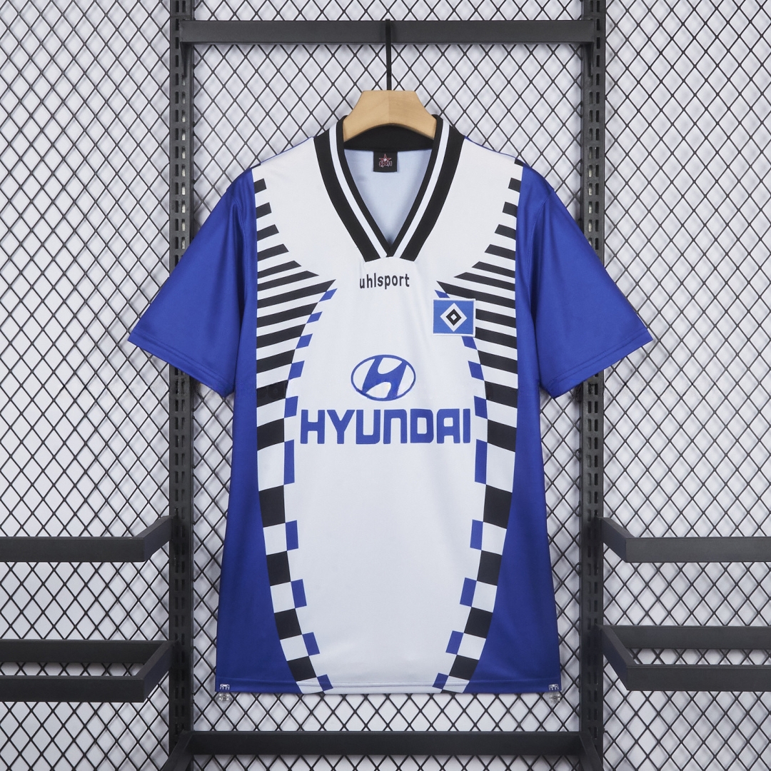 Retro Hamburger SV 1996-97 Away Blue Jersey - Unitedfutballjersey