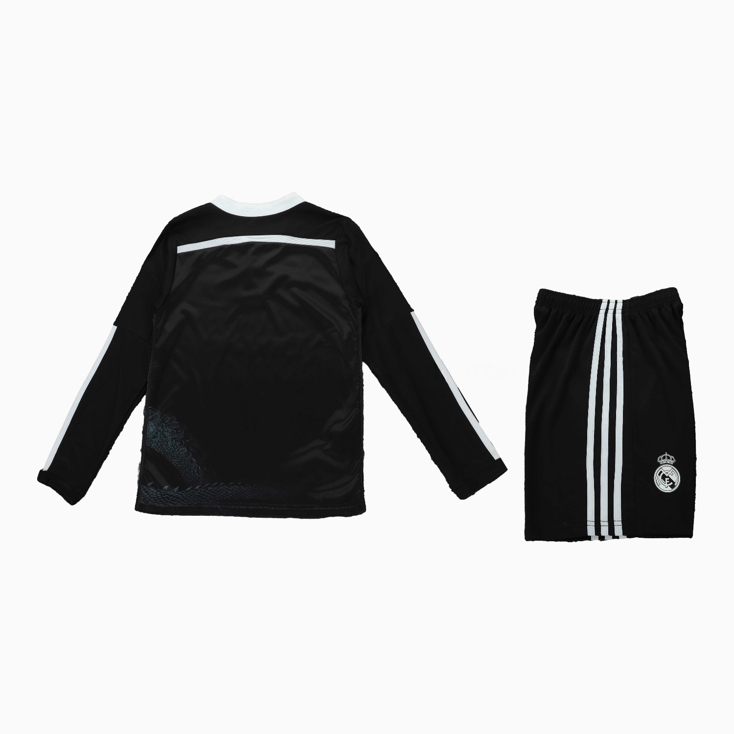 Retro Real Madrid 2014-15 Third Long Sleeves Kids Kit - Unitedfutballjersey