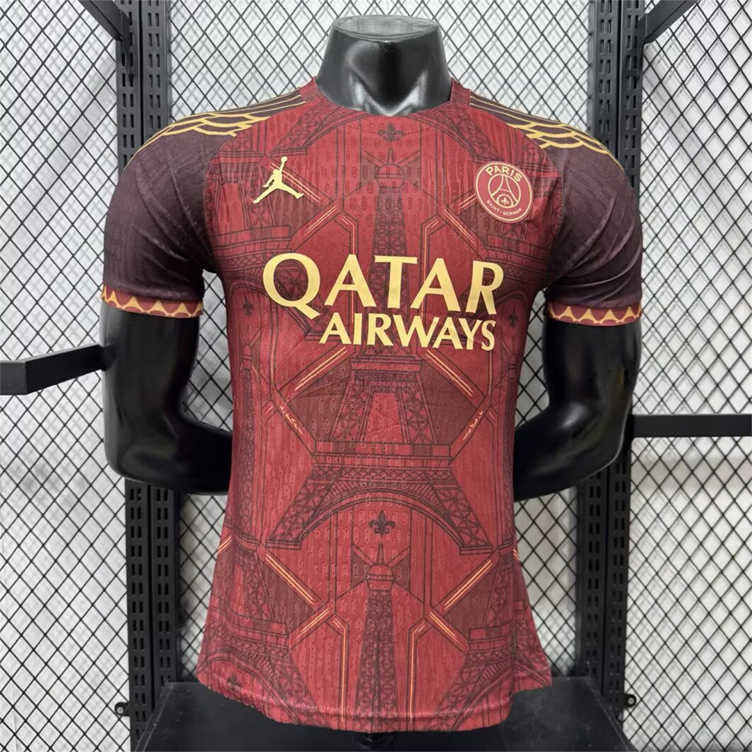 Paris Saint-Germain PSG 25-26 Red Eiffel Tower Concept Special Jersey - Player Version - Unitedfutballjersey