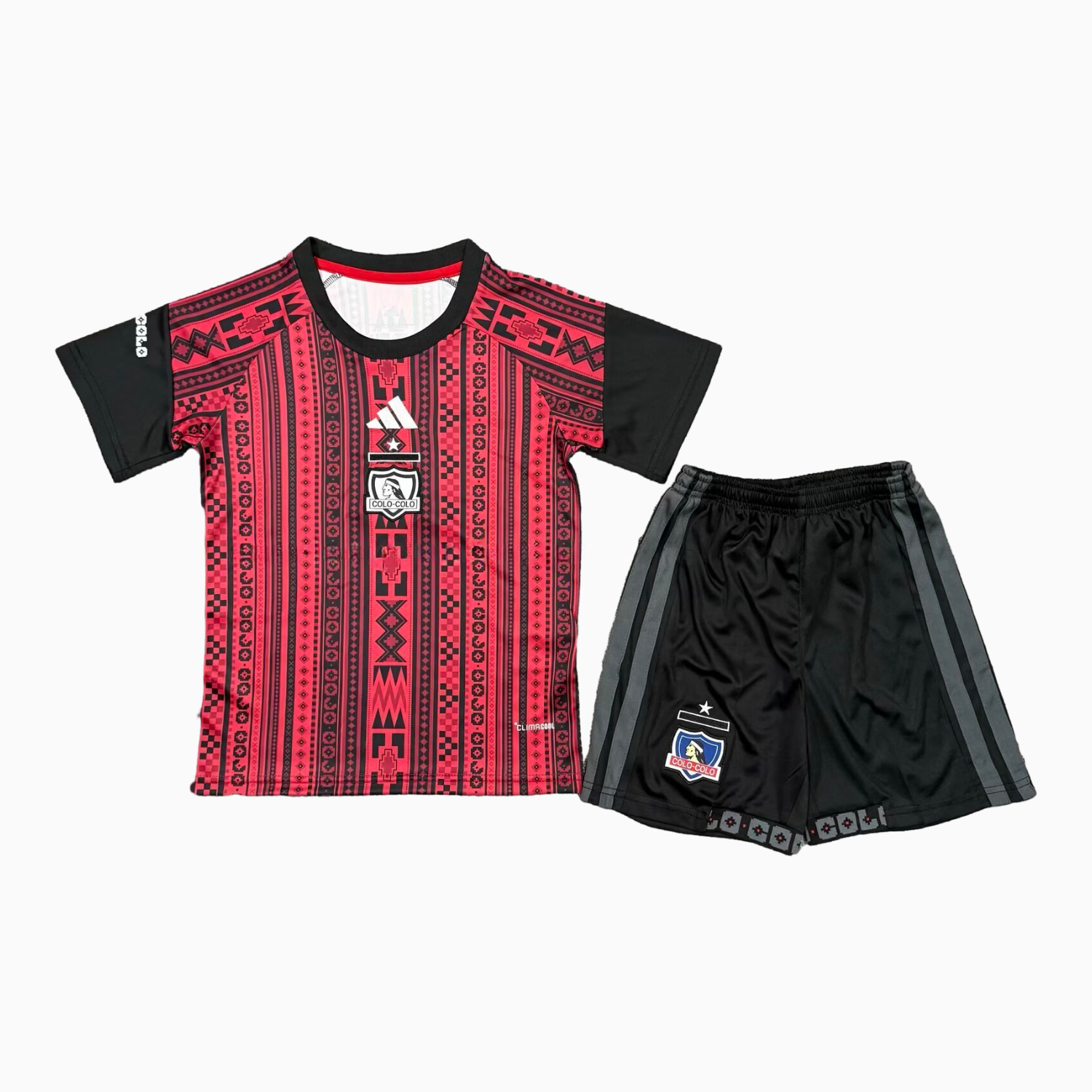 Colo Colo 25-26 Red Pre-Match Kids Kit - Unitedfutballjersey