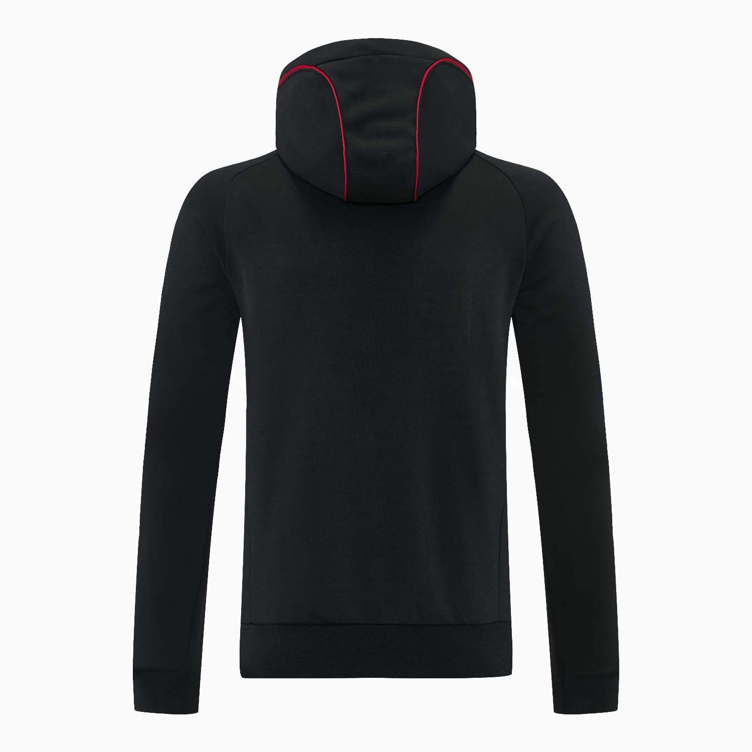 Liver.pool 25-26 Hooded Windbreaker Training Set - Black Top & Black Pants - Unitedfutballjersey