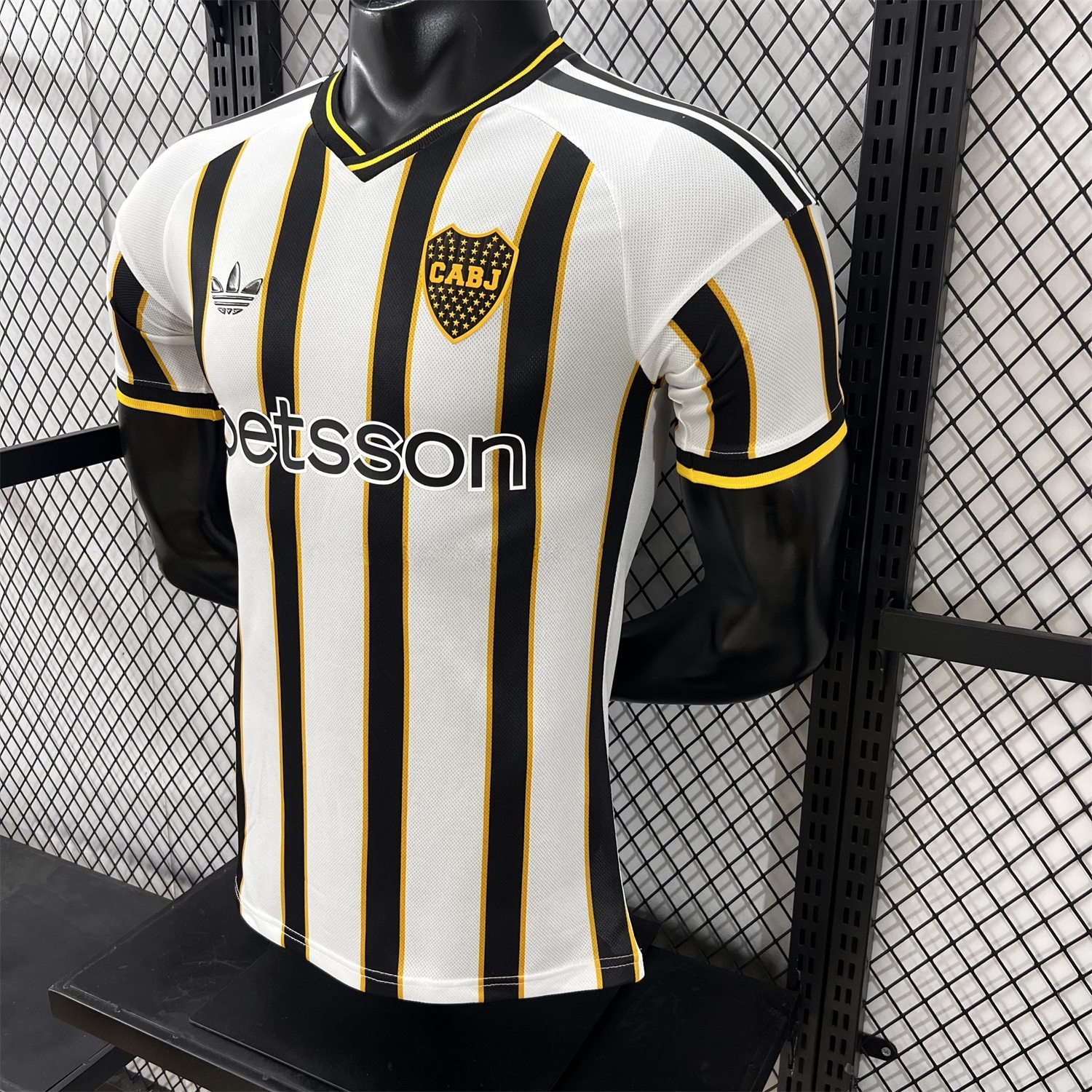 Boca Juniors 25-26 Black And White Stripes Jersey - Player Version - Unitedfutballjersey