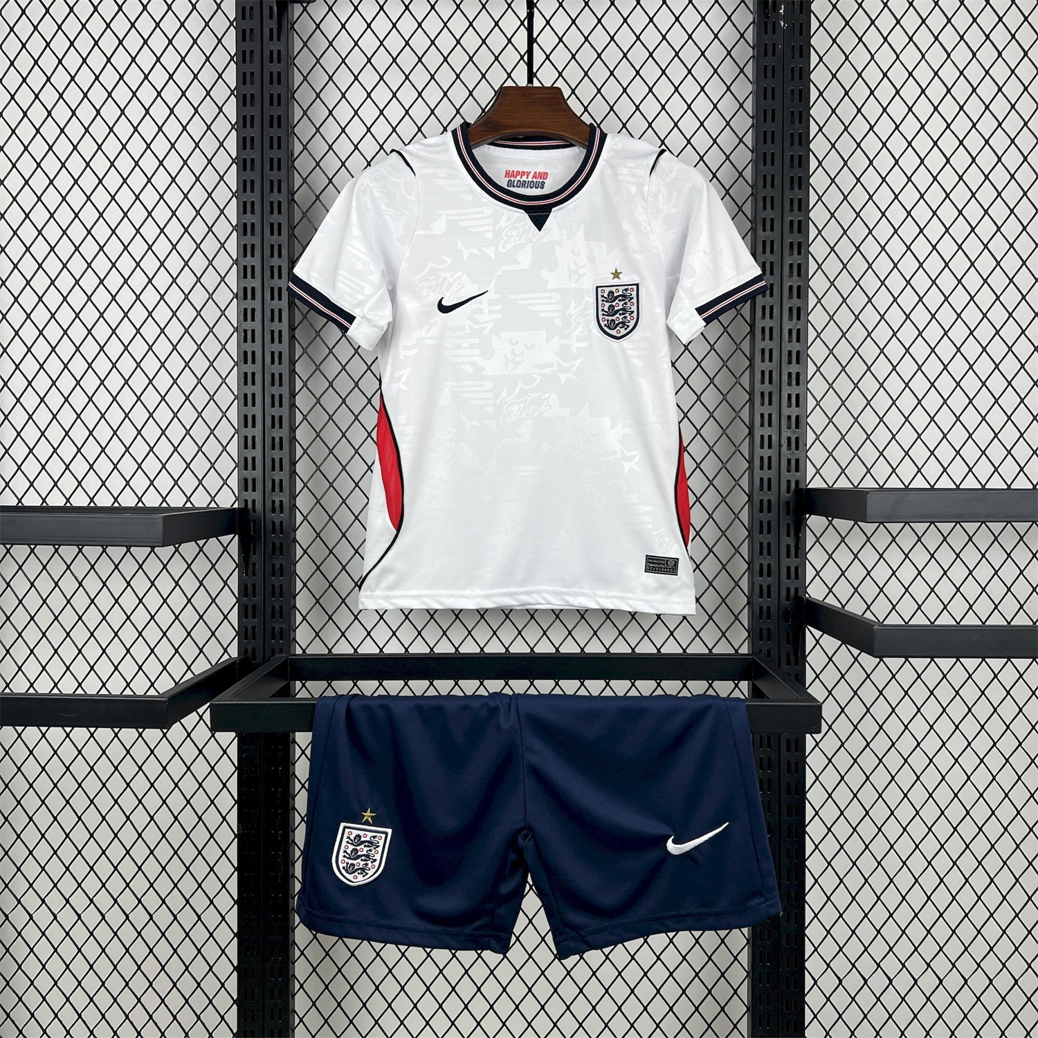 England 2026 Home White Men's Adult Jersey Set - Fans Version - Unitedfutballjersey