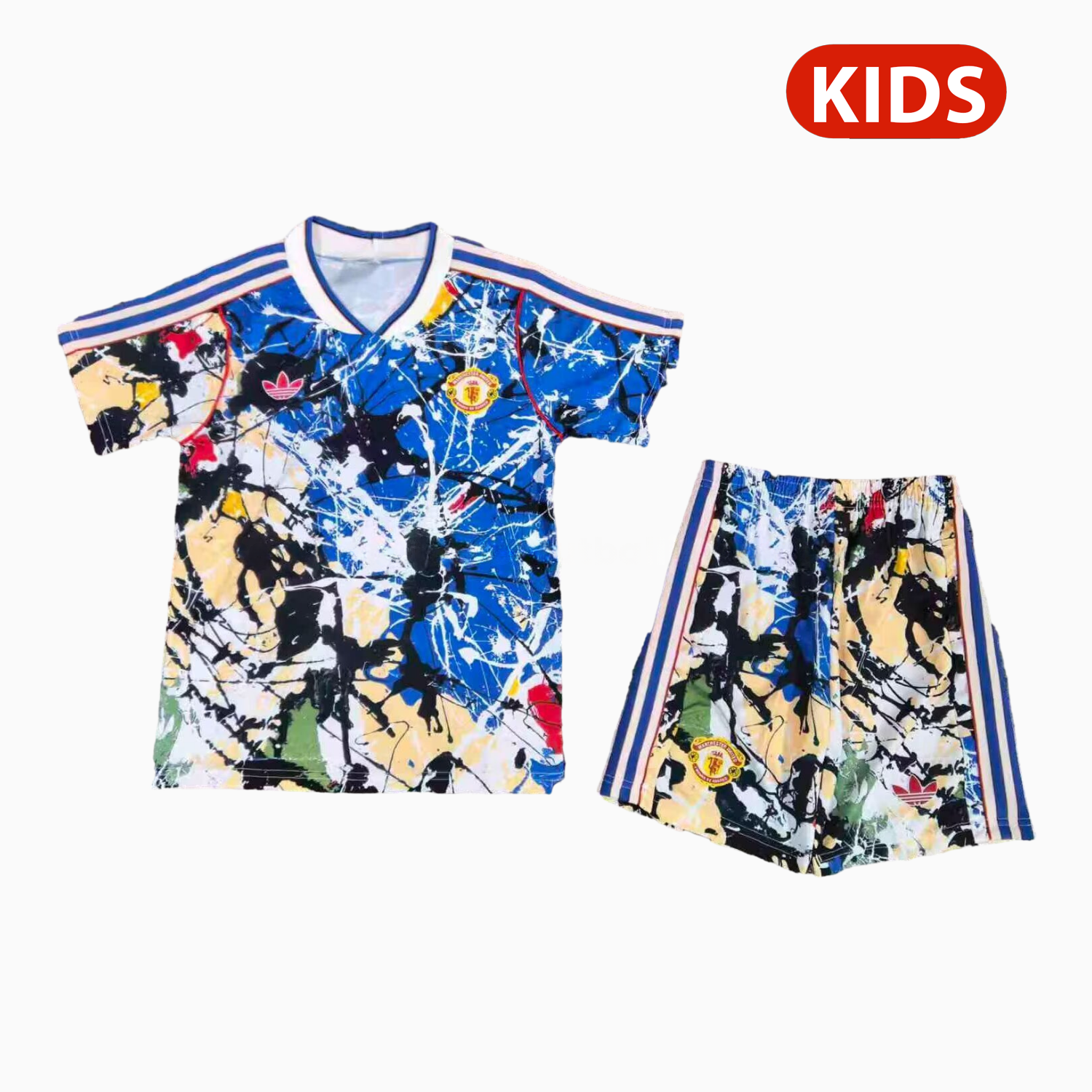 Manchester United 25-26 Stone Roses Special Kids Kit - Unitedfutballjersey