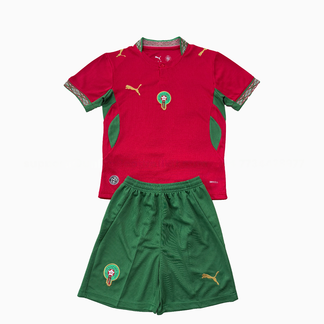 Morocco 2026 Home Men's Adult Jersey Set - Fans Version - Unitedfutballjersey