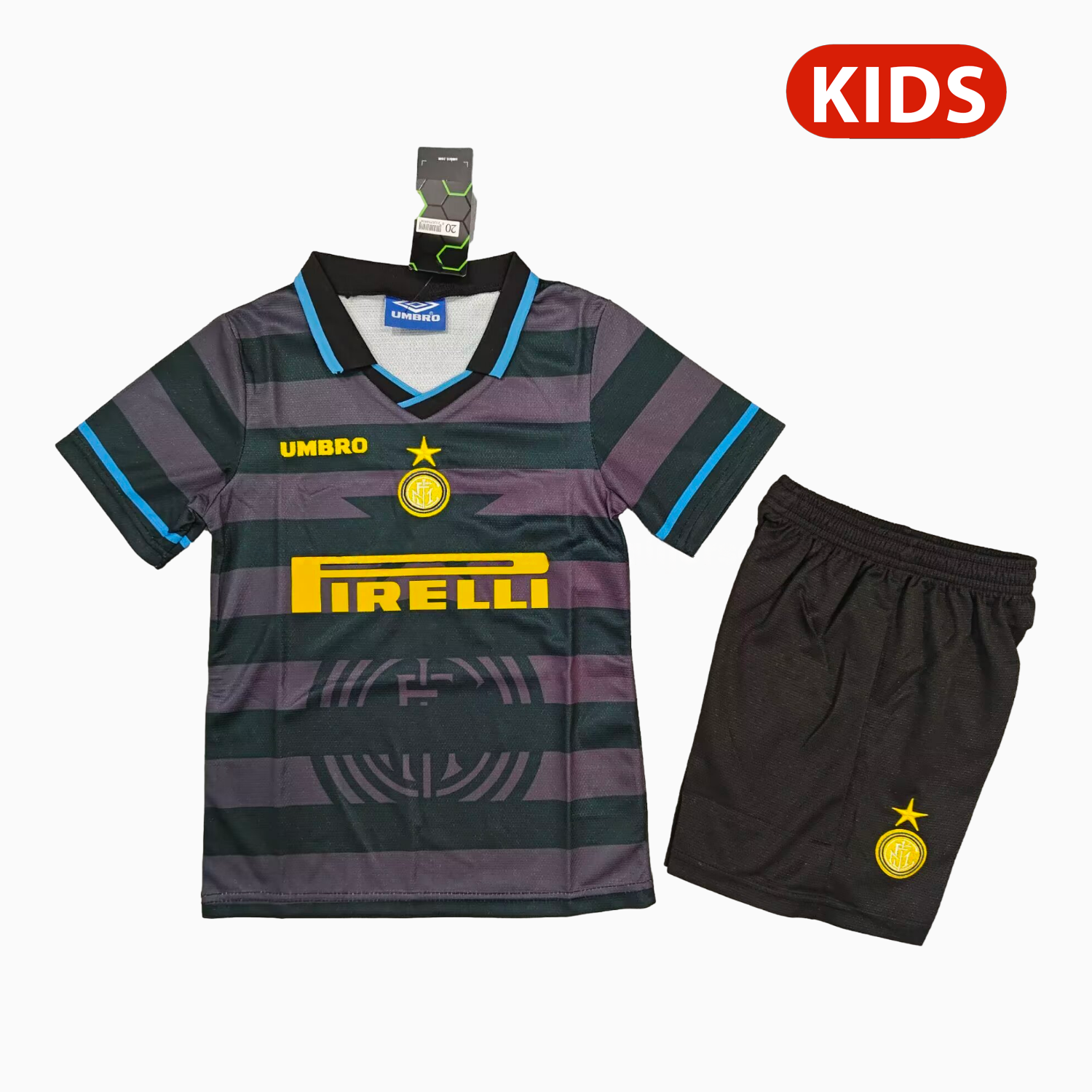 Retro Inter Milan 1997-98 Third Kids Kit - Unitedfutballjersey