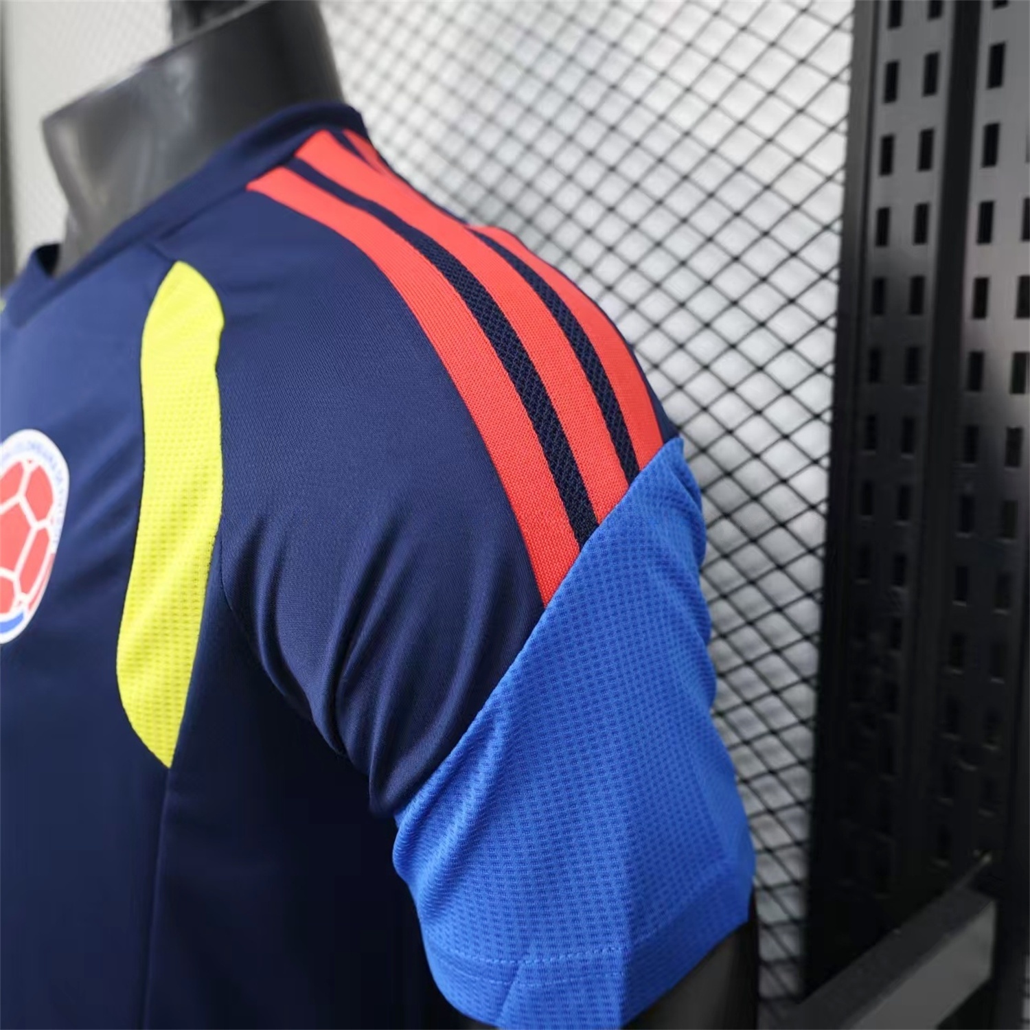 Colombia 2026 Dark Blue Pre-Match Training Jersey - Player Version - Unitedfutballjersey