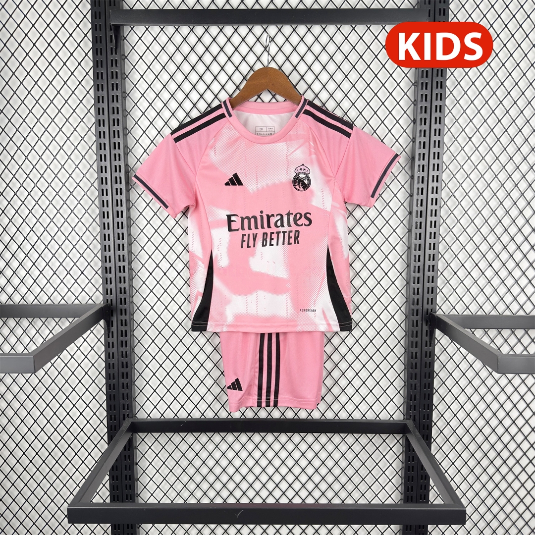 Real Madrid 26-27 Pink Special Kids Kit - Unitedfutballjersey