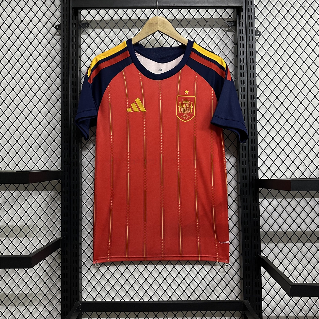 Spain 2026 Home Red Jersey - Fans Version - Unitedfutballjersey