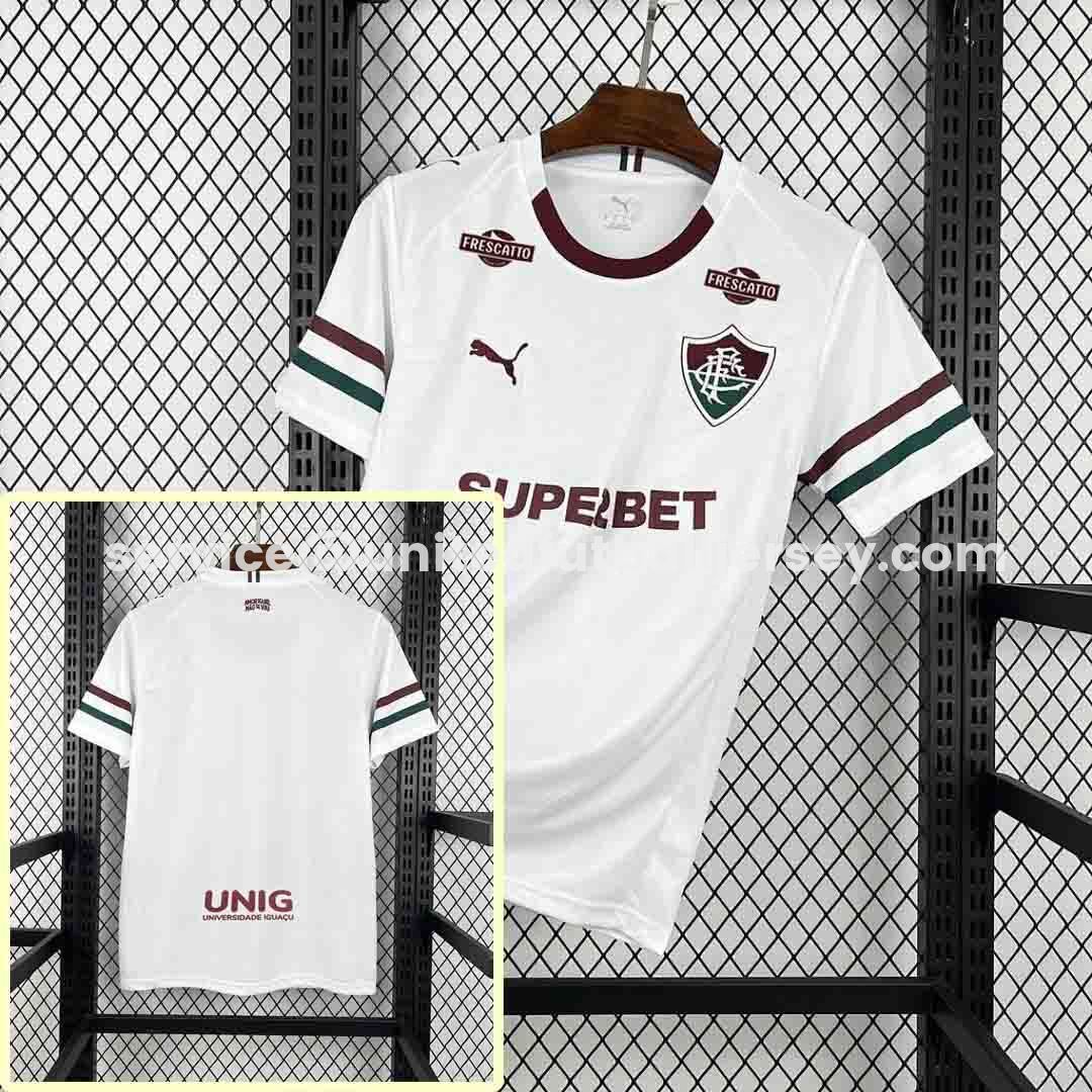 Fluminense 26-27 Away Jersey With All Sponsors - Fans Version - Unitedfutballjersey
