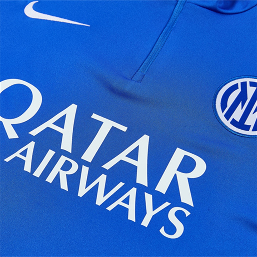 Inter Milan 26-27 Long Sleeve Training Set - Blue Top & Royal Blue Pants - Unitedfutballjersey