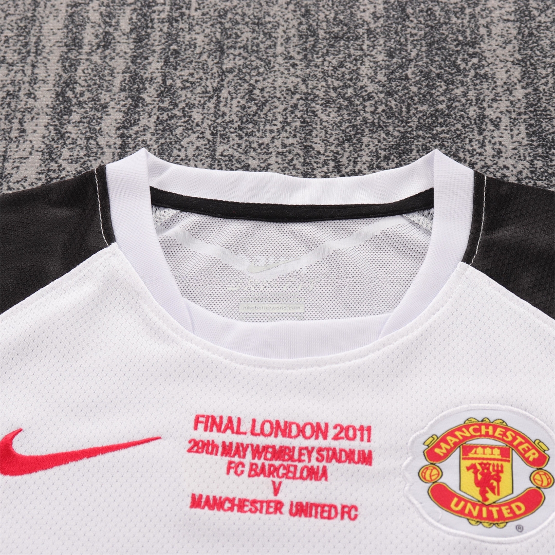 Retro Manchester United 2010-11 Away Kids Kit - Champions League Version - Unitedfutballjersey