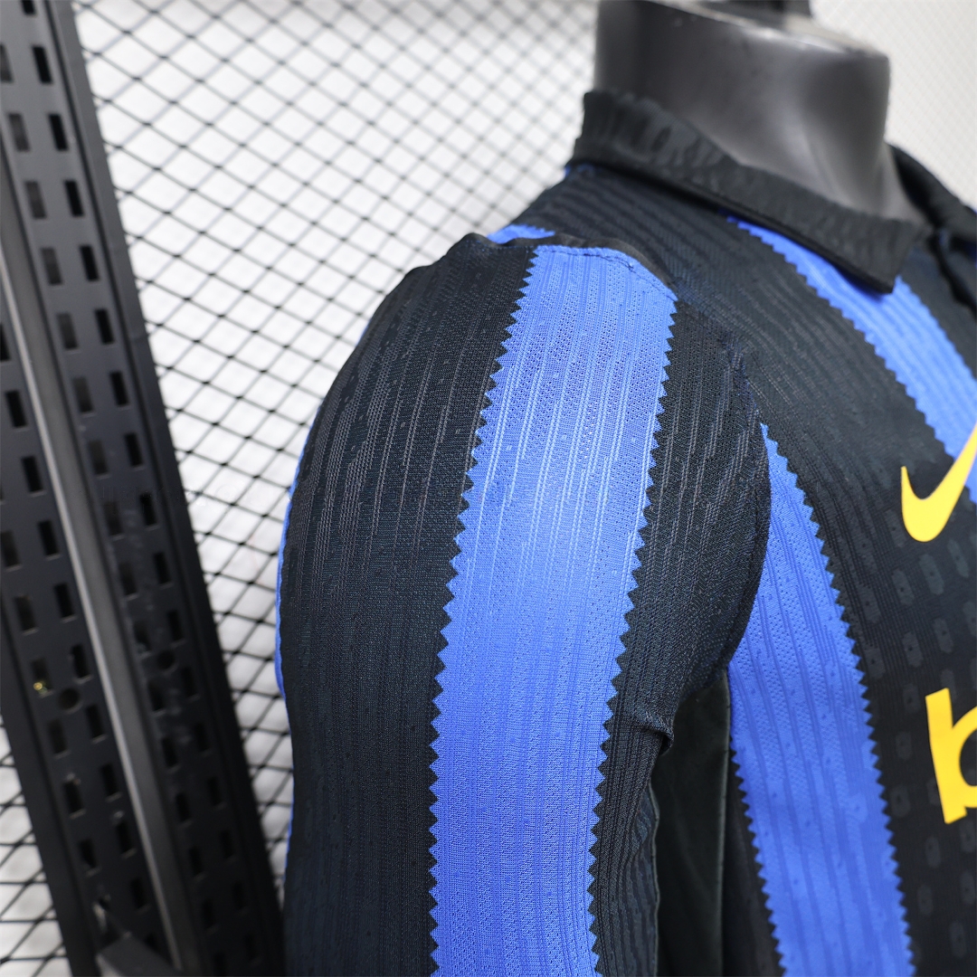 Inter Milan 26-27 Home Long Sleeves Jersey - Player Version - Unitedfutballjersey