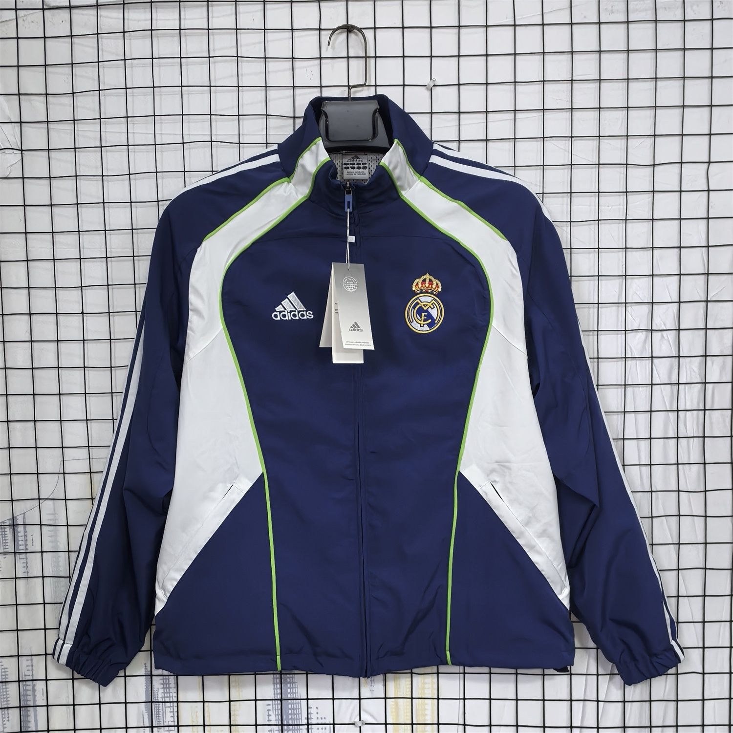 Retro Real Madrid 2010-11 Home Windbreaker Jacket - Blue - Unitedfutballjersey