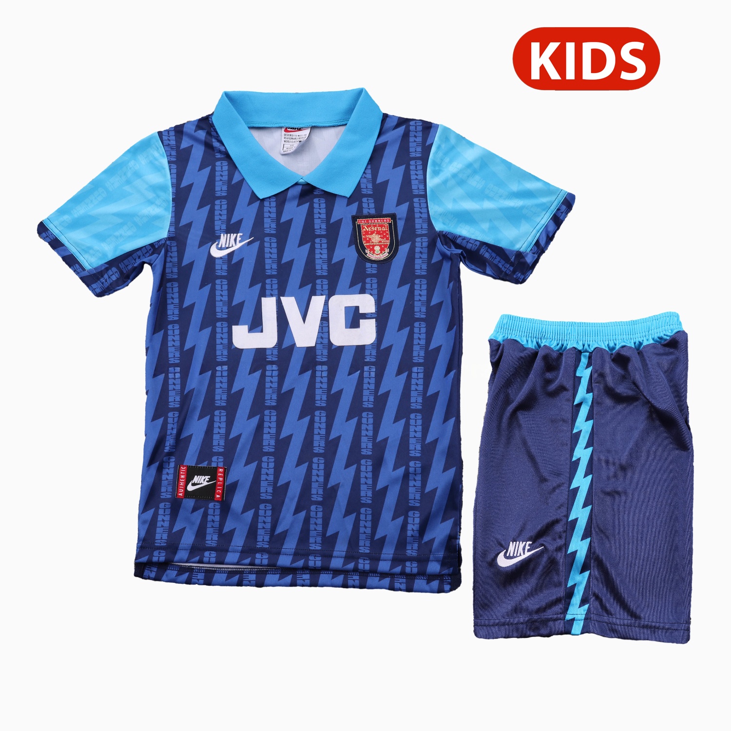 Retro Arsenal 1994-95 Away Kids Kit - Unitedfutballjersey