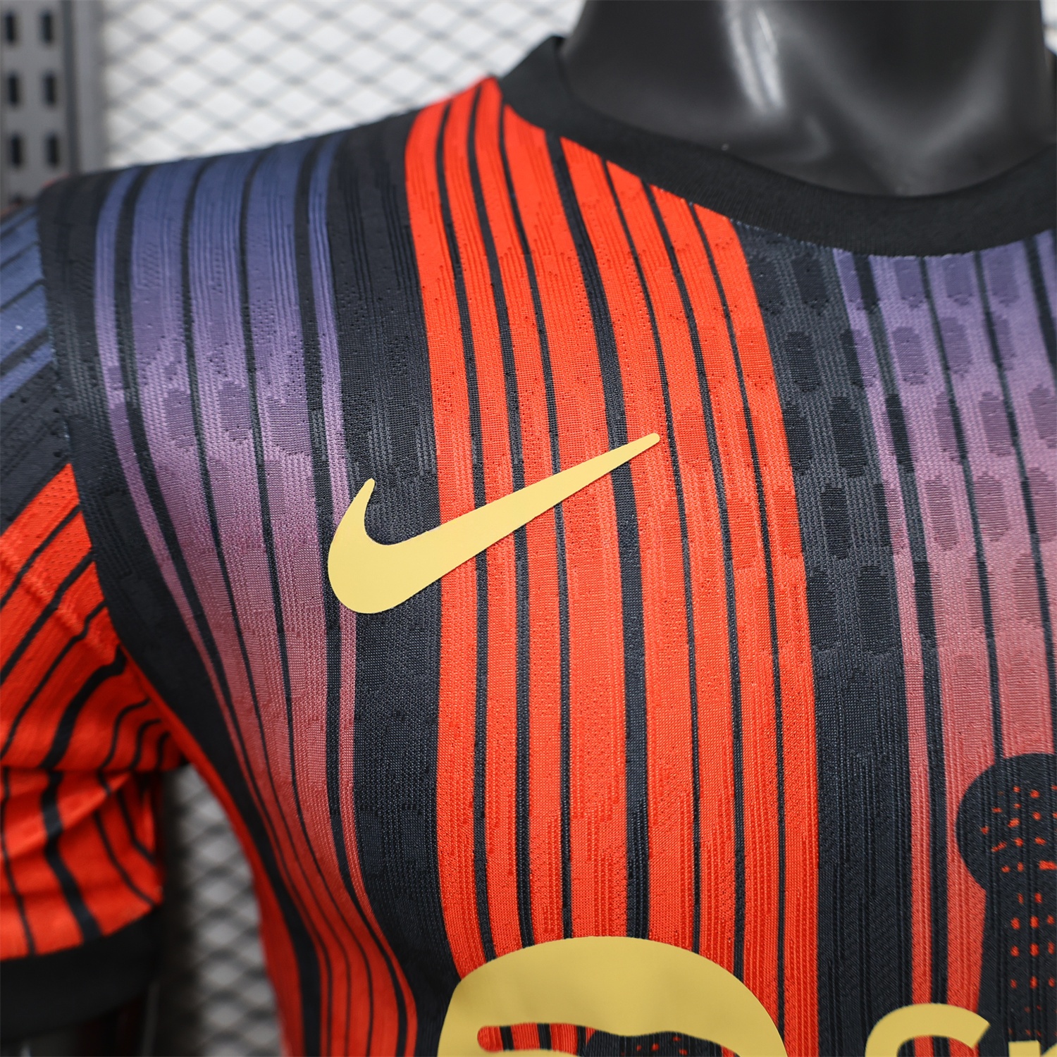 Barcelona 26-27 Grey With Red Special Jersey - Player Version - Unitedfutballjersey