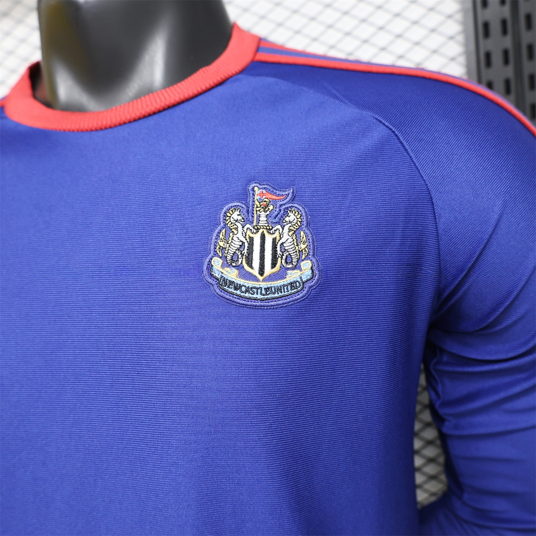 Newcastle United 25-26 Purple-Blue Casual Long Sleeves Jersey - Player Version - Unitedfutballjersey