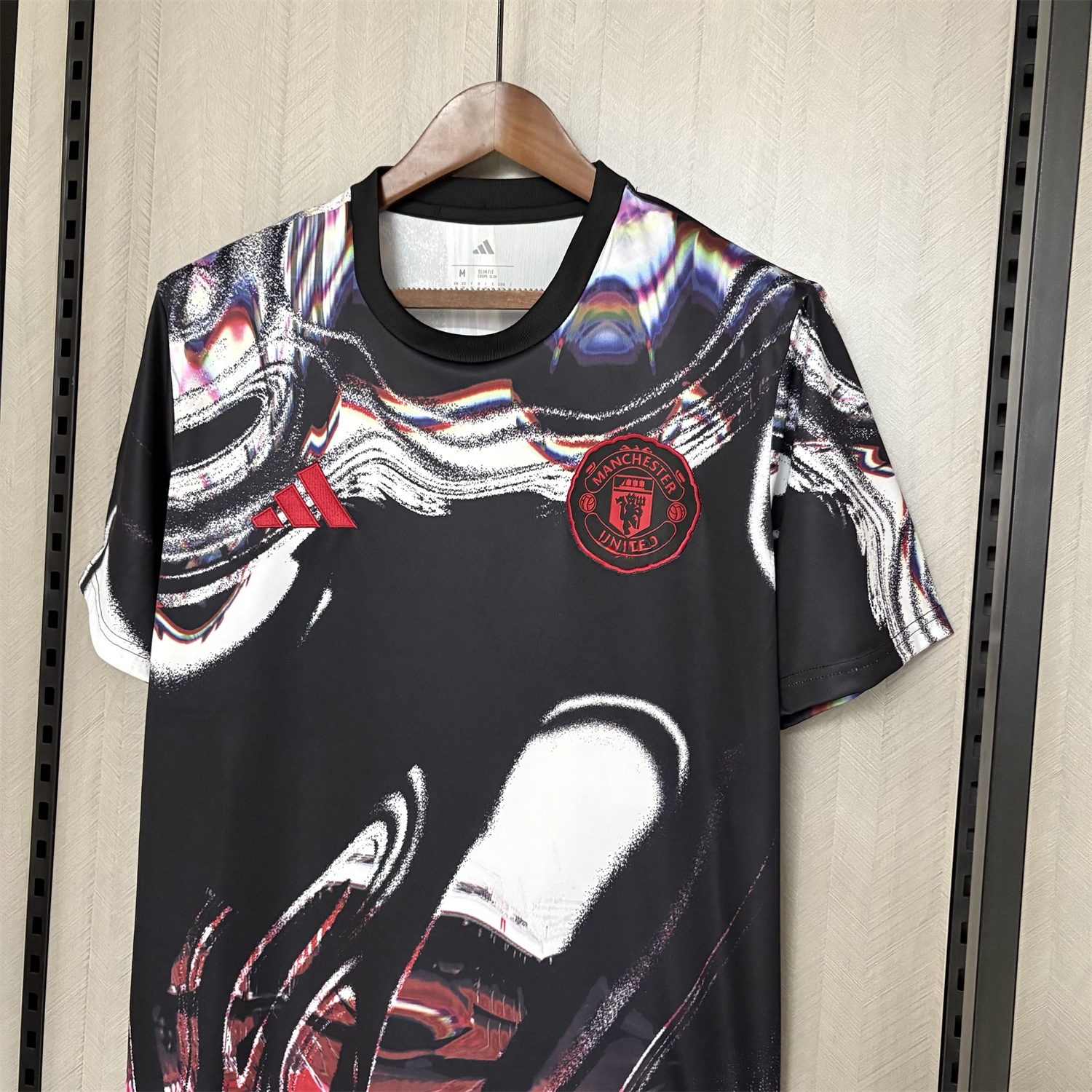 Manchester United 25-26 Ripples Black Special Jersey - Fans Version - Unitedfutballjersey