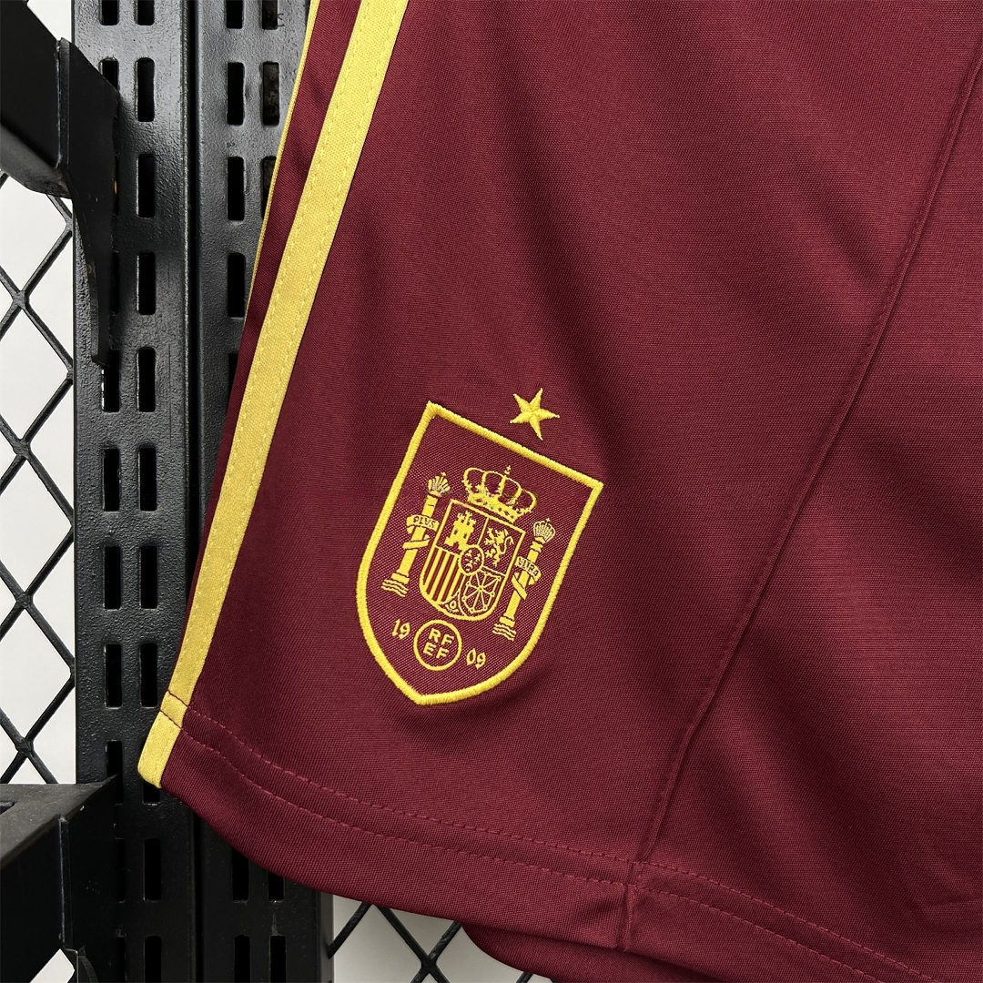 Spain 2026 Away Red Shorts - Fans Version - Unitedfutballjersey
