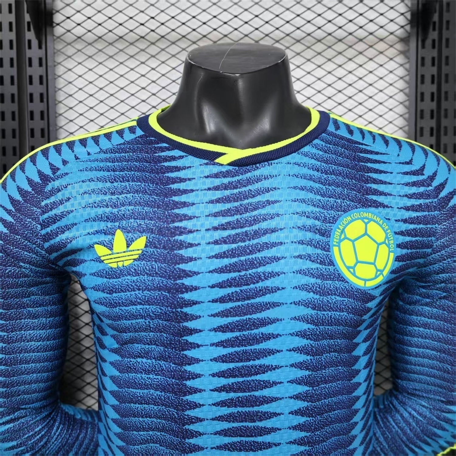 Colombia 2026 Away Blue Long Sleeves Jersey - Player Version - Unitedfutballjersey