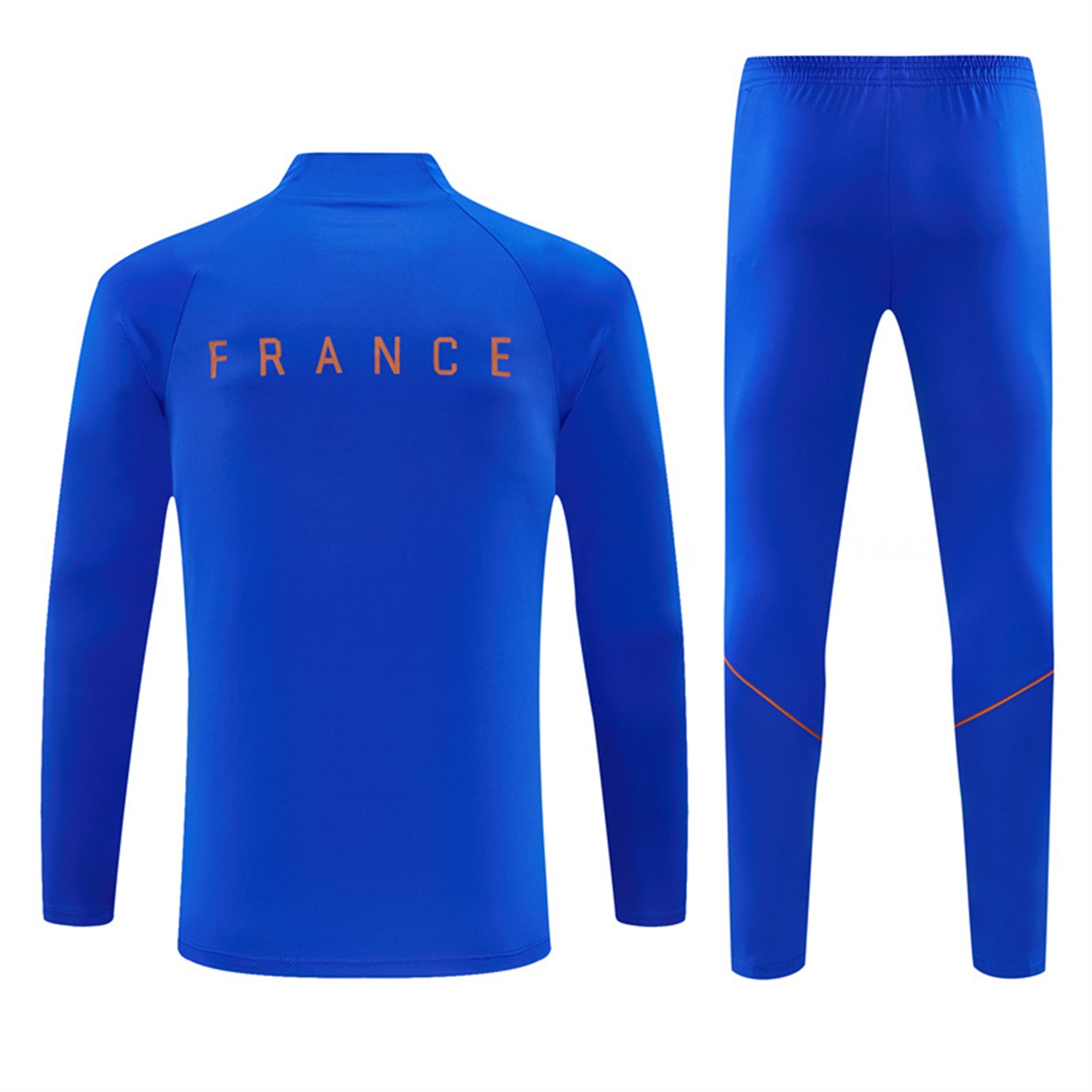 France 2026 Kids Long Sleeve Training Set - Royal Blue Top & Pants - Unitedfutballjersey