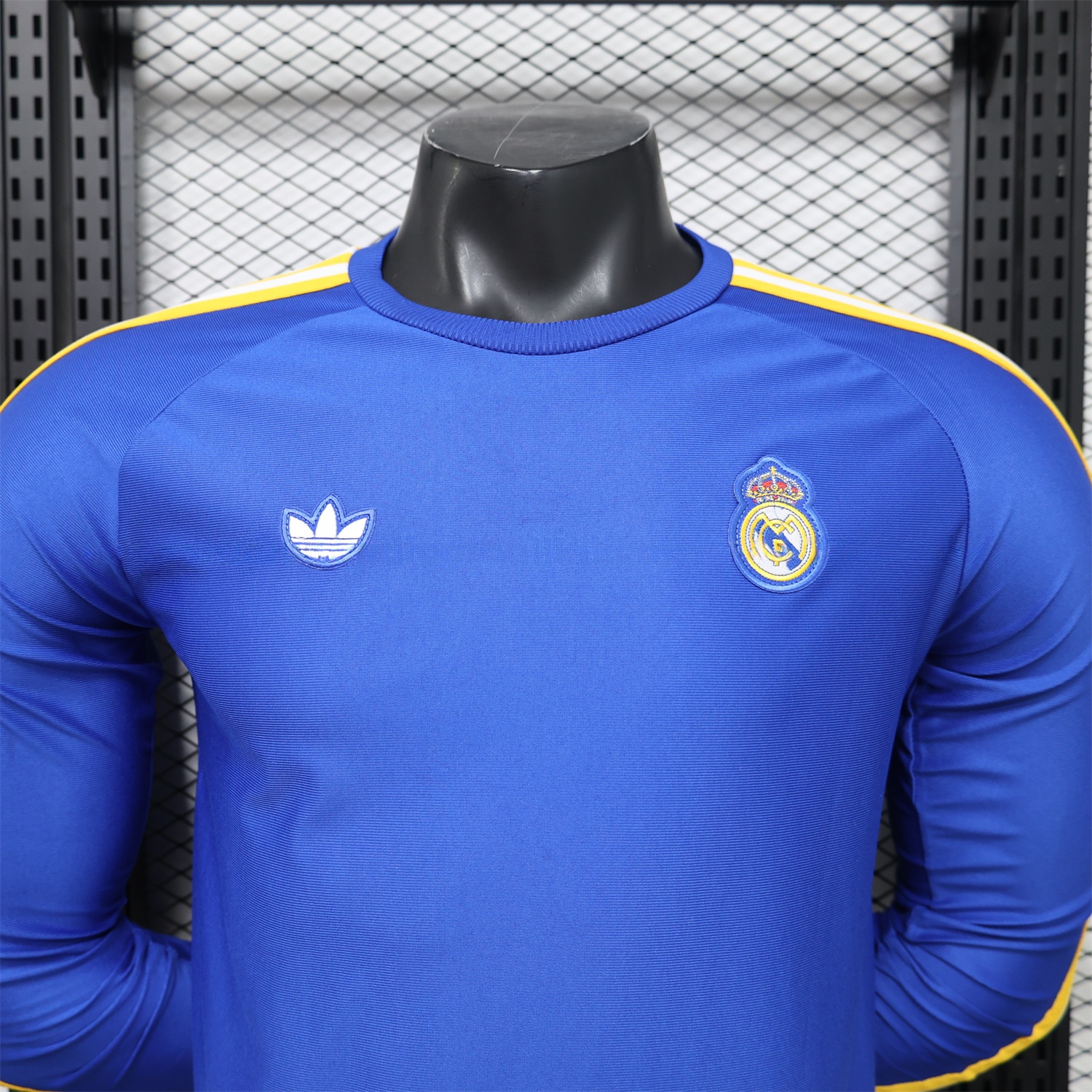 Real Madrid 26-27 Blue Casual Long Sleeves Jersey - Player Version - Unitedfutballjersey