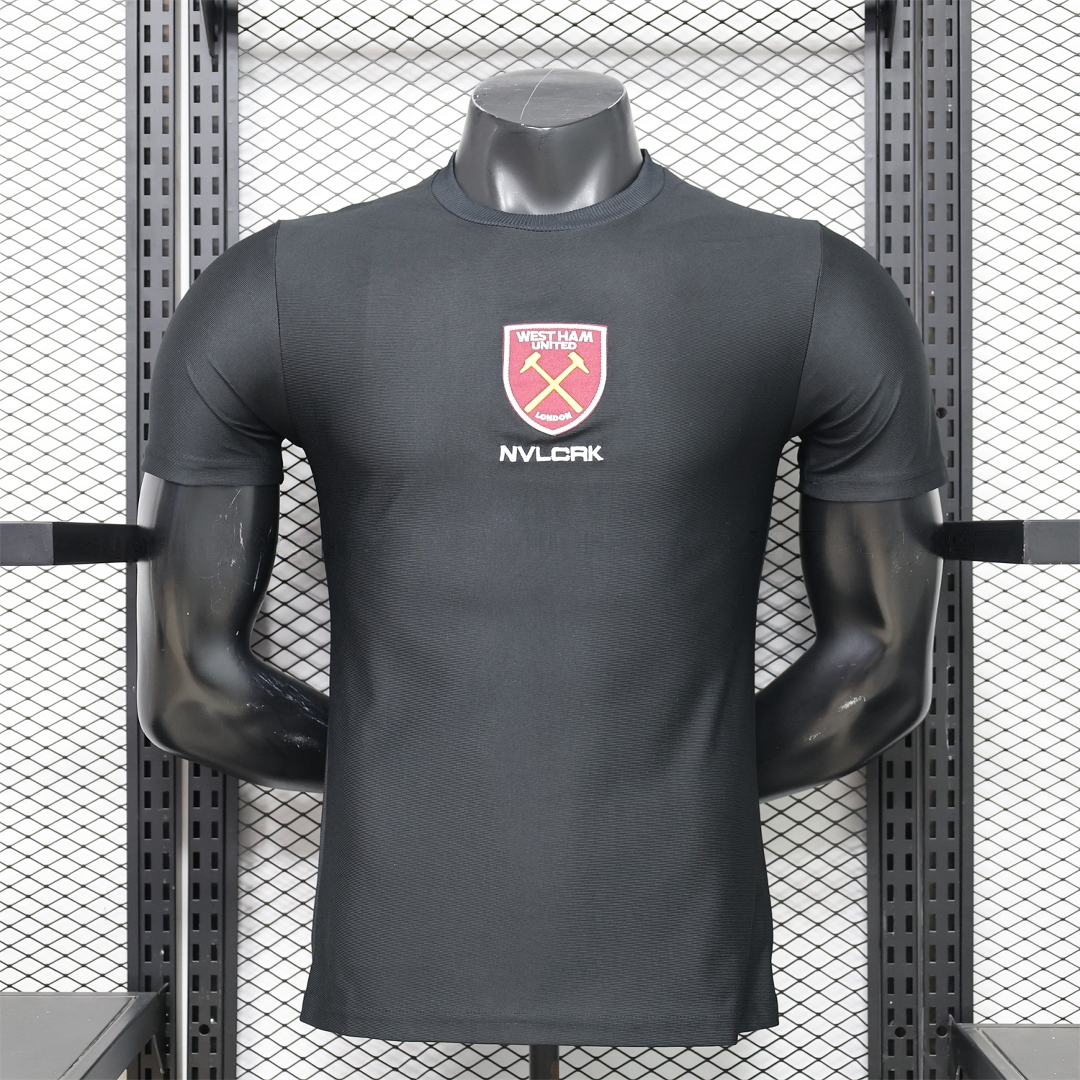 West Ham United 26-27 Retro Casual Style Black Polo Jersey - Player Version - Unitedfutballjersey