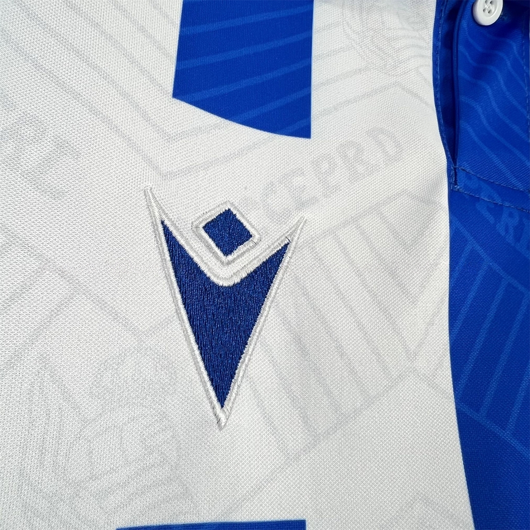 Real Sociedad 25-26 White With Royal Blue Retro Style Special Jersey - Fans Version - Unitedfutballjersey
