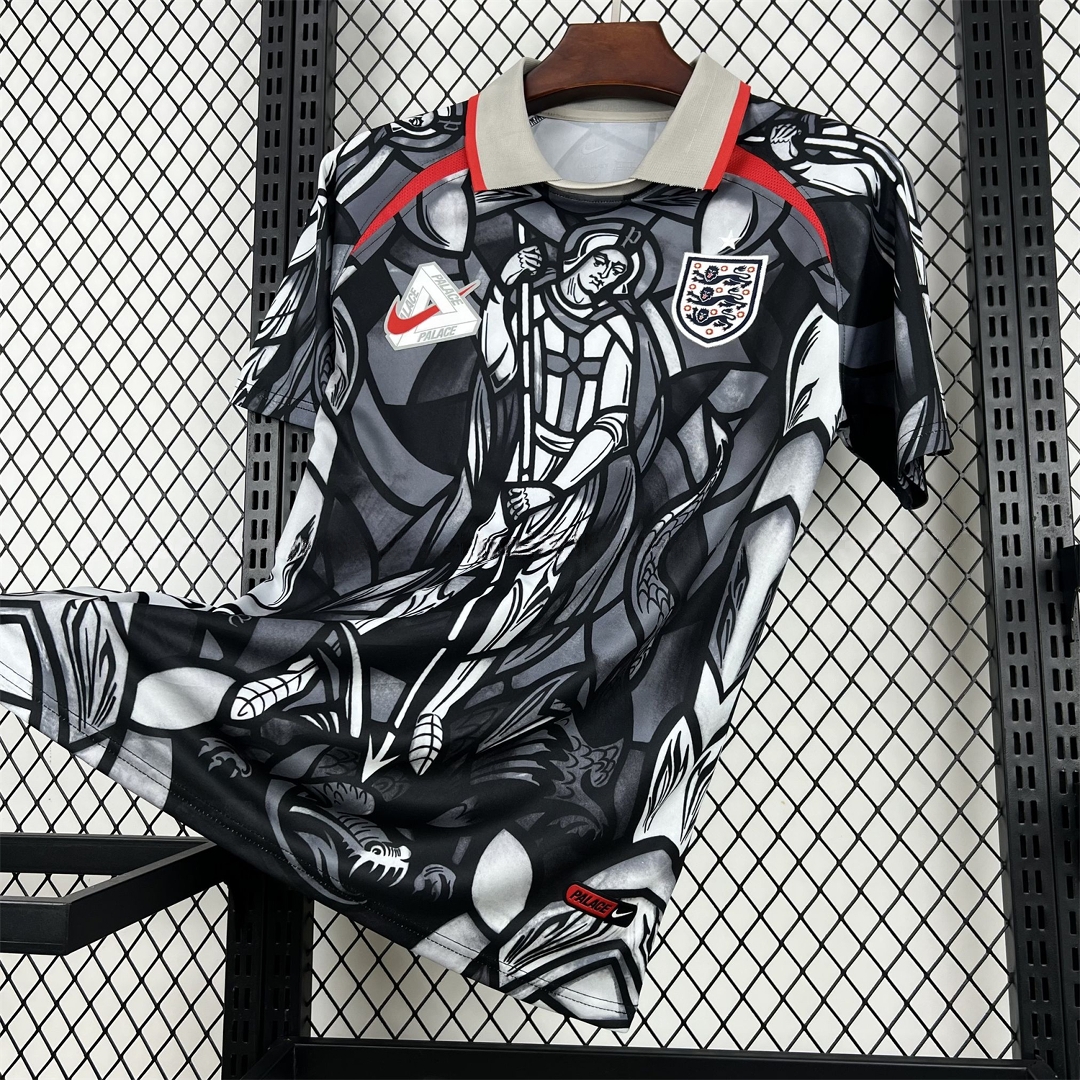 England 2026 World Cup Palace Black And Gray Special Jersey - Fans Version - Unitedfutballjersey
