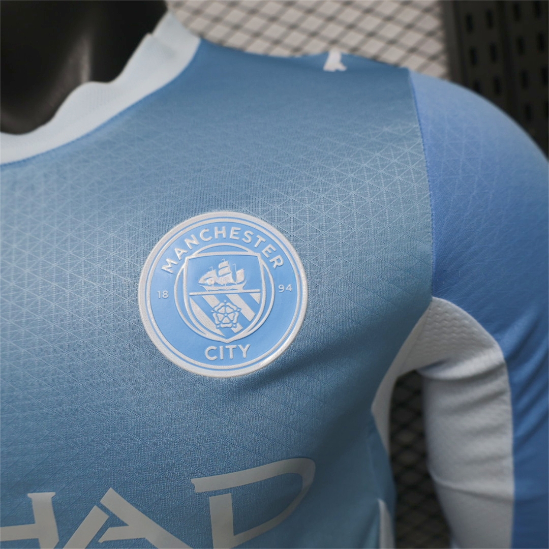 Manchester City 26-27 Home Long Sleeves Jersey - Player Version - Unitedfutballjersey