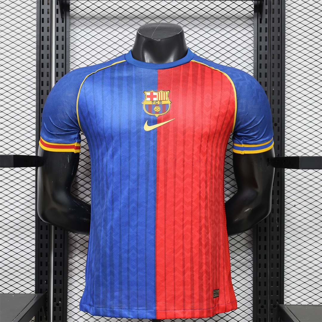 Barcelona 26-27 Red Blue Retro Style Casual Jersey - Player Version - Unitedfutballjersey