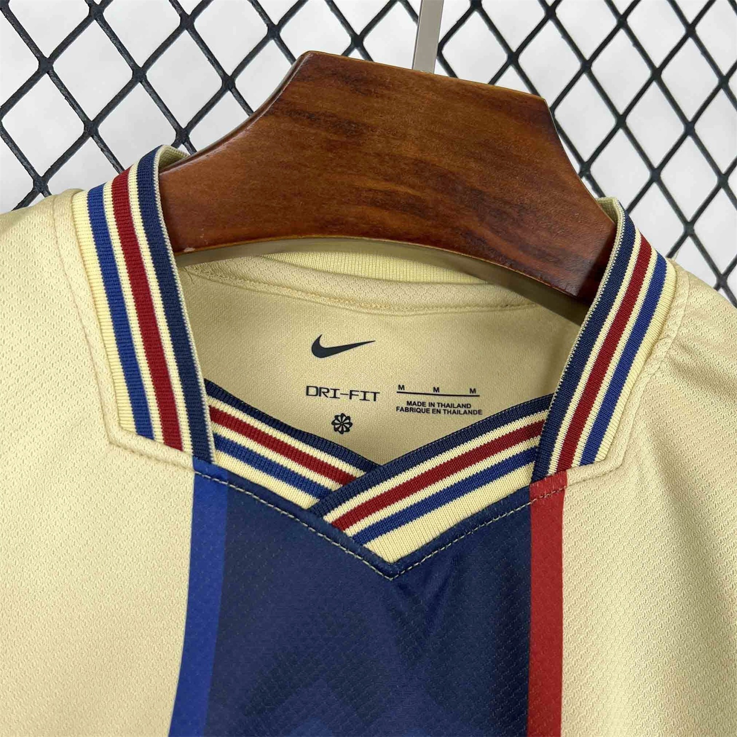 Barcelona 26-27 Blue Vertical Stripes Yellow Jersey - Fans Version - Unitedfutballjersey