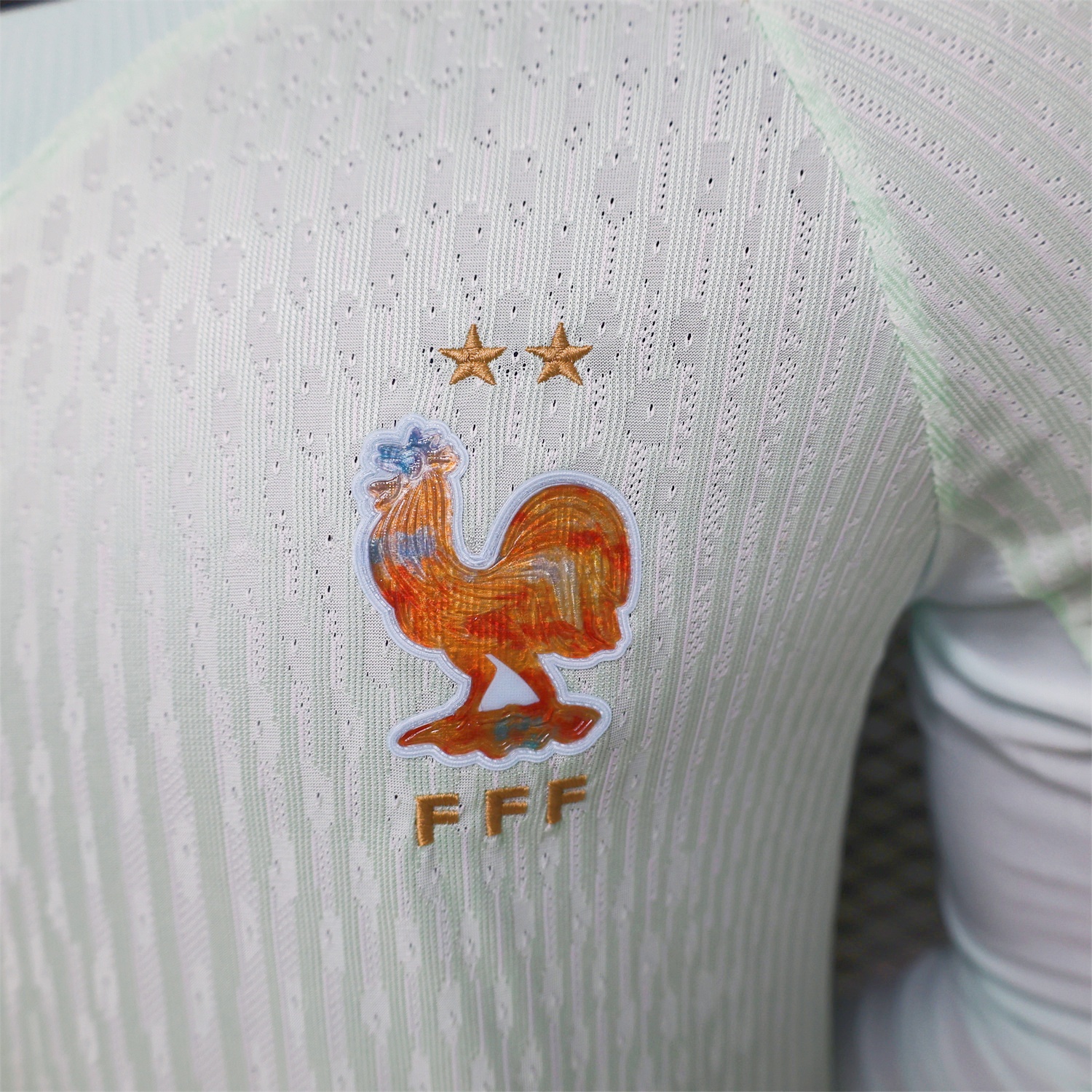 France 2026 Away Mint Green Long Sleeves Jersey - Player Version - Unitedfutballjersey