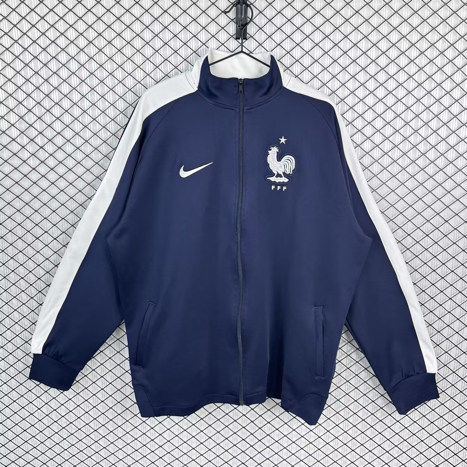 Retro France 2014 Home Windbreaker - Unitedfutballjersey