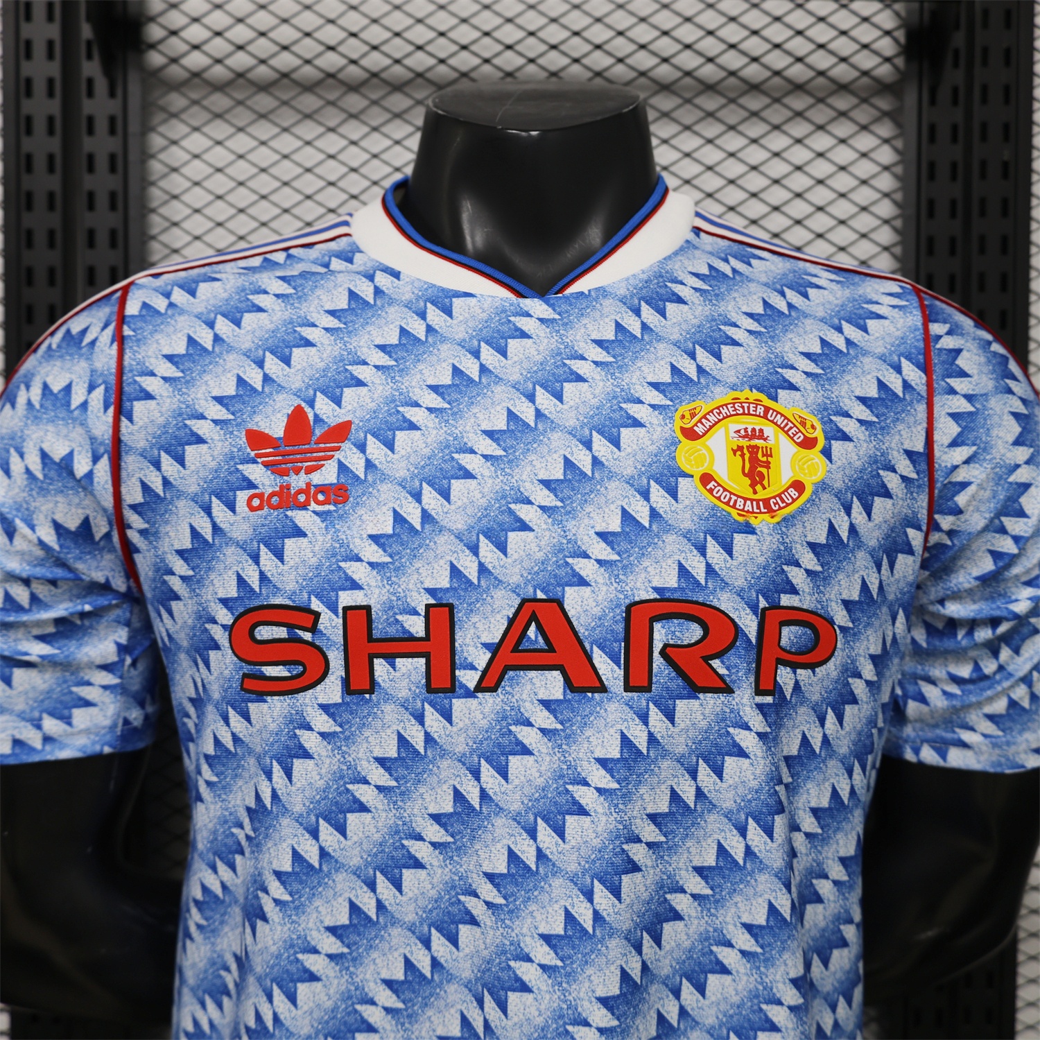 Manchester United 26-27 Terrace Icon Retro Casual Style Blue Jersey - Player Version - Unitedfutballjersey