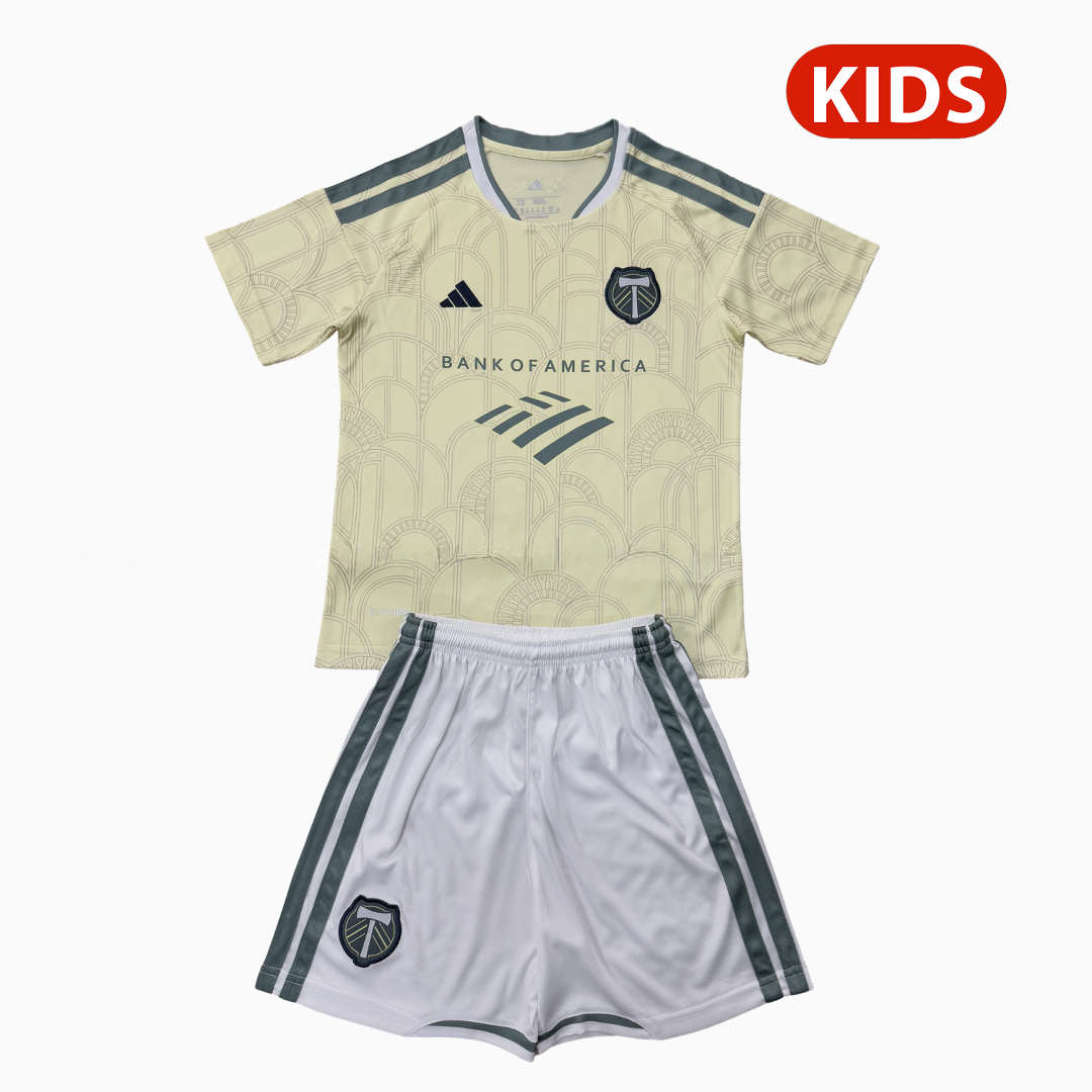 Portland Timbers 25-26 Away Kids Kit - Unitedfutballjersey