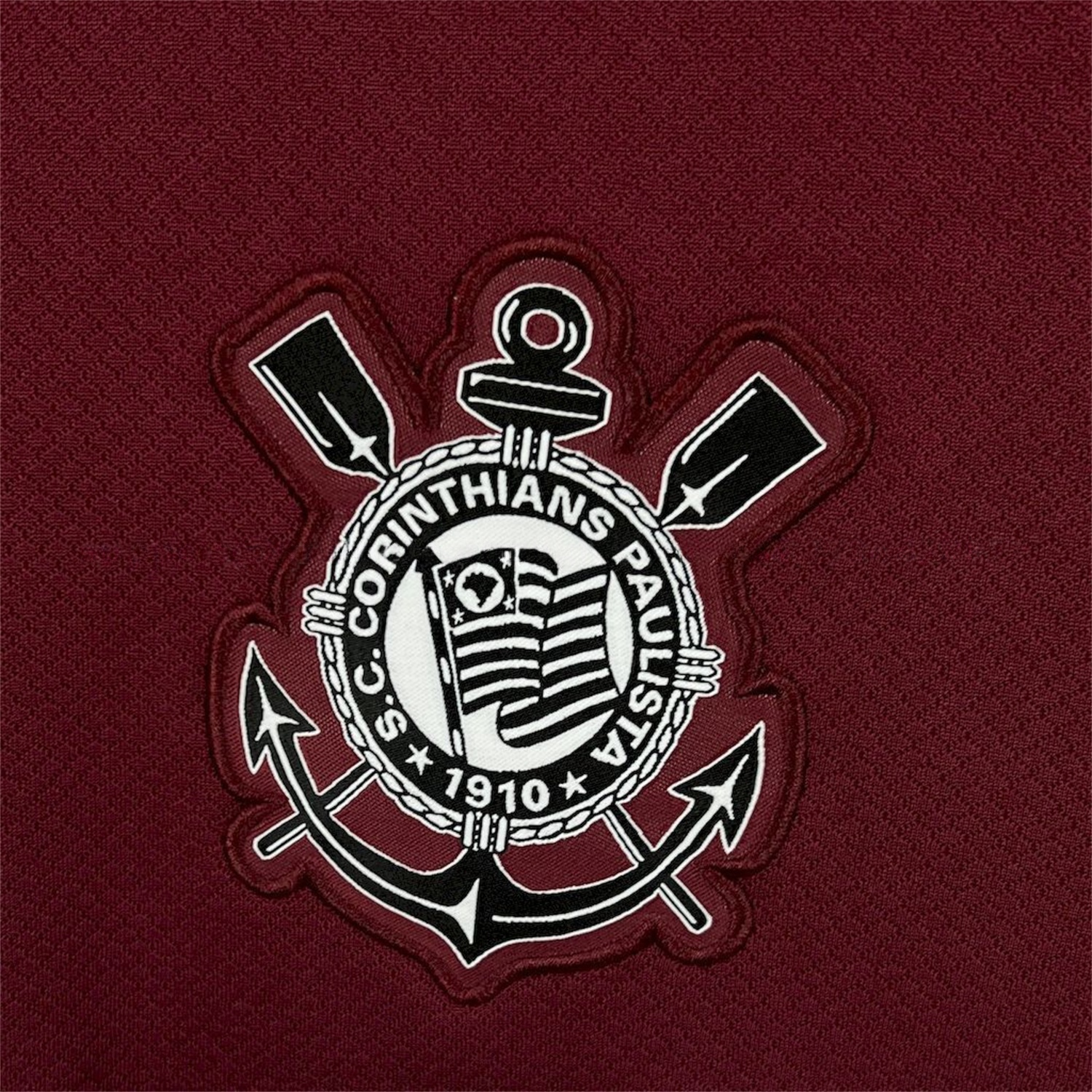 Corinthians 26-27 Wine Red Pre-Match All Sponsors Jersey - Fans Version - Unitedfutballjersey