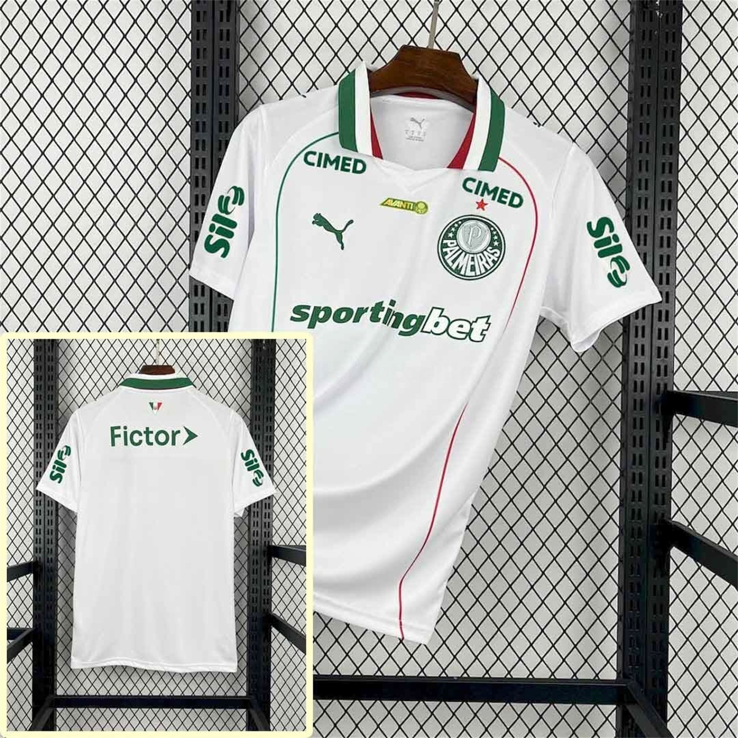 Palmeiras 26-27 Away Jersey With All Sponsors - Fans Version - Unitedfutballjersey