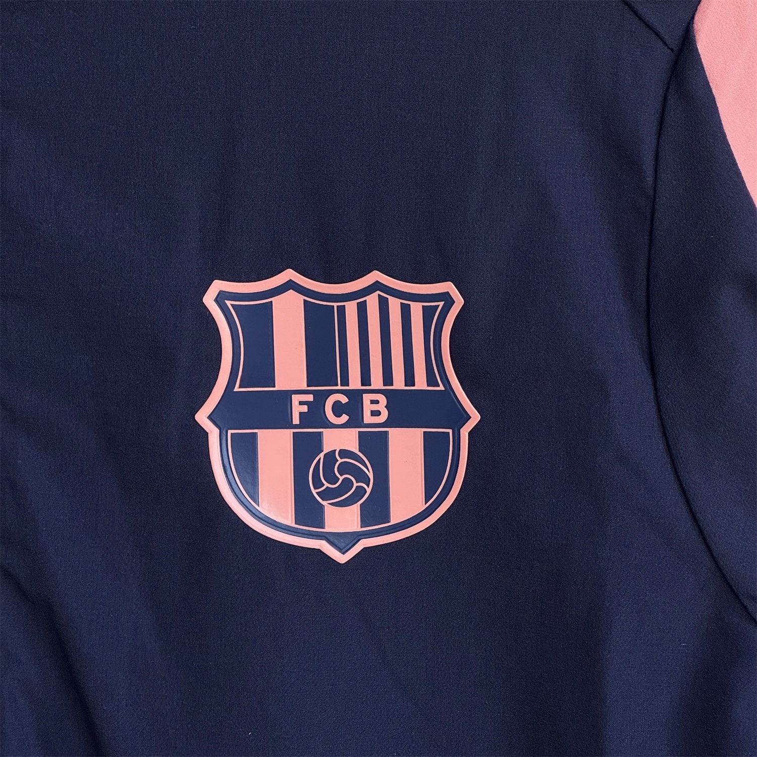 Barcelona 25-26 Windbreaker Training Set - Blue With Pink Black Top and Pants - Unitedfutballjersey