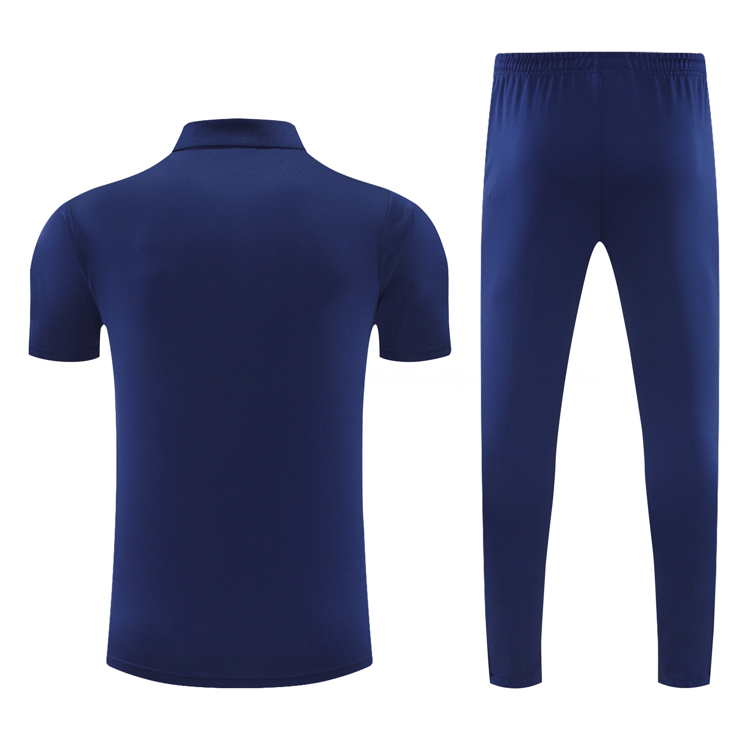 Marseille 25-26 POLO Short-Sleeve Training Set - Dark Blue Top and Pants - Unitedfutballjersey