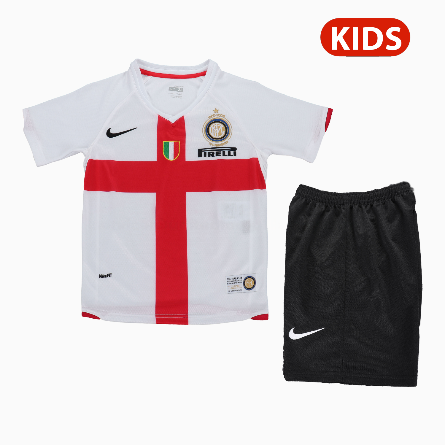 Retro Inter Milan 2007-08 Away Kids Kit - Unitedfutballjersey