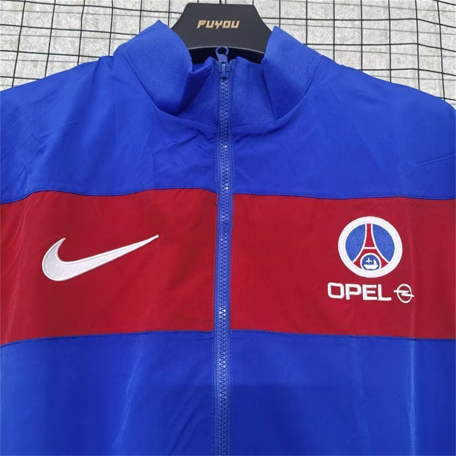 Retro Paris Saint-Germain PSG 1996-97 Red Blue Windbreaker Jacket - Unitedfutballjersey