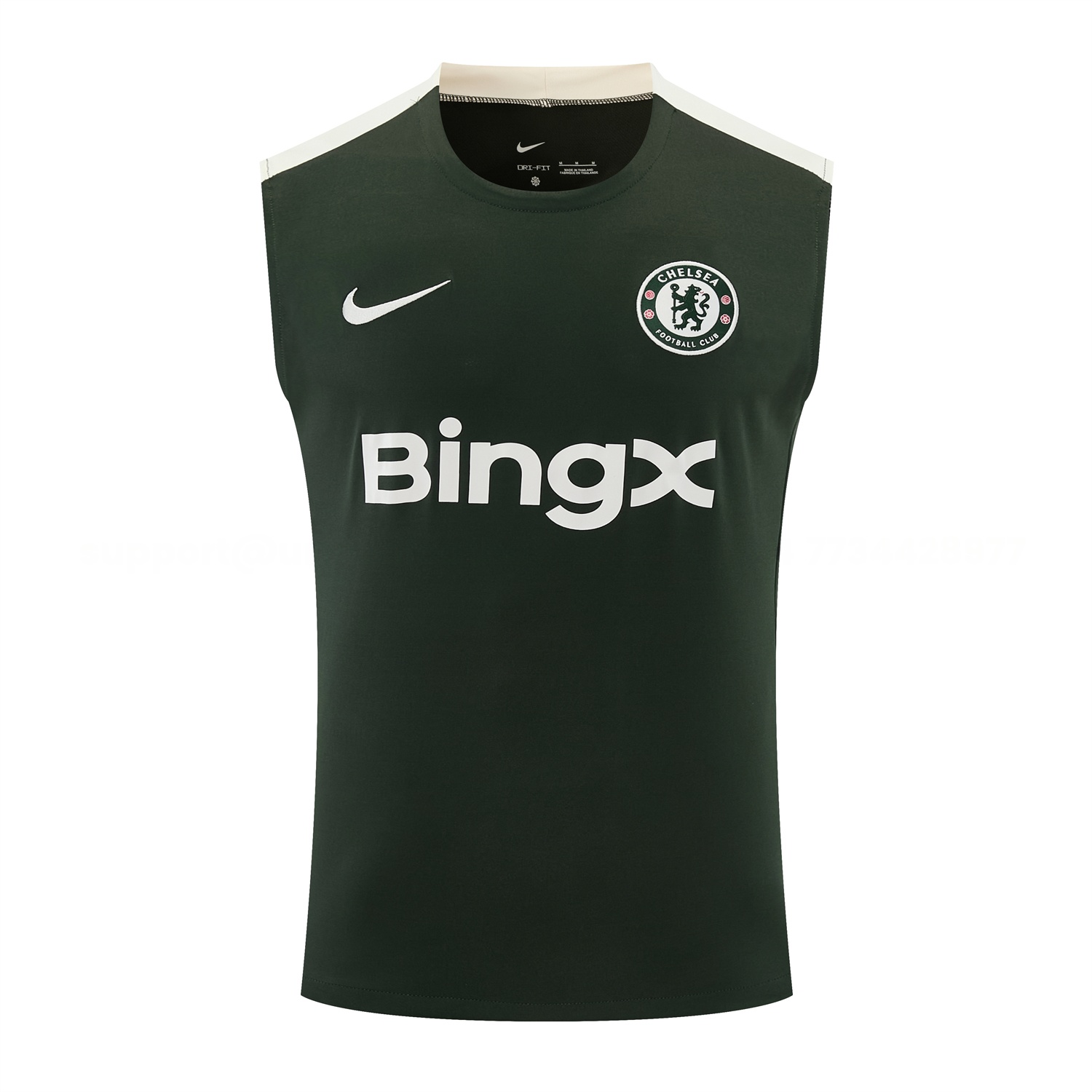 C.H.E.L.S.E.A 25-26 Vest Training Set - Dark Green With White Accents Top & Pants - Unitedfutballjersey