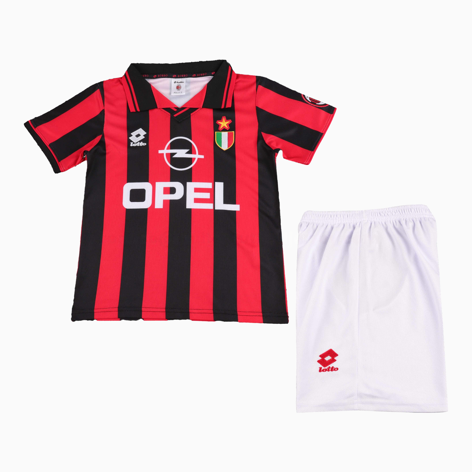 Retro AC Milan 1996-97 Home Kids Kit - Unitedfutballjersey