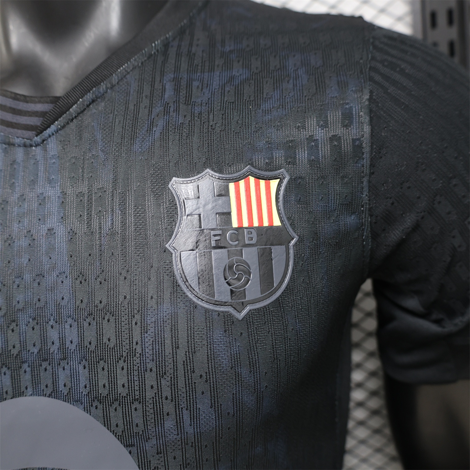 Barcelona 25-26 Blue Texture Black Special Jersey - Player Version - Unitedfutballjersey