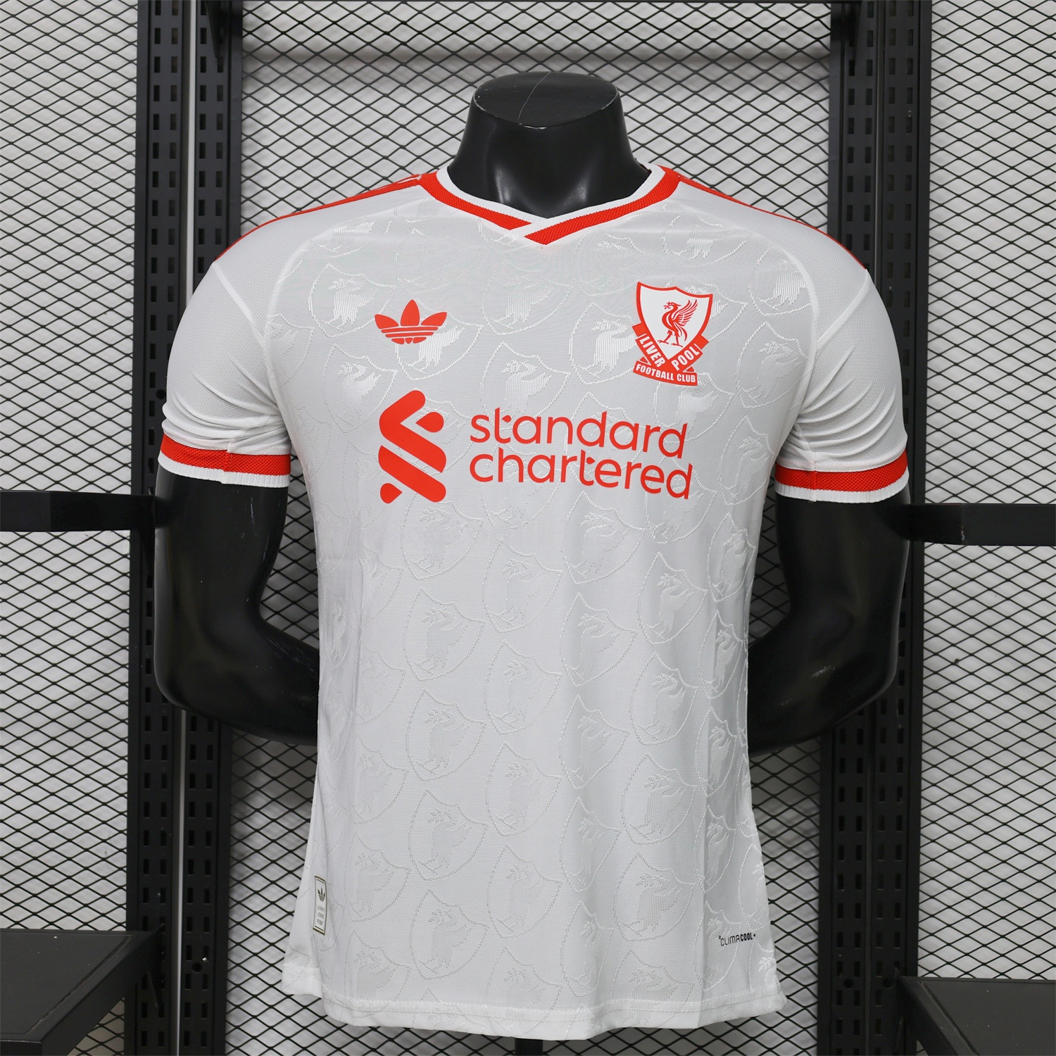 Liver.pool 26-27 Casual White With Faint Logos Jersey - Player Version - Unitedfutballjersey