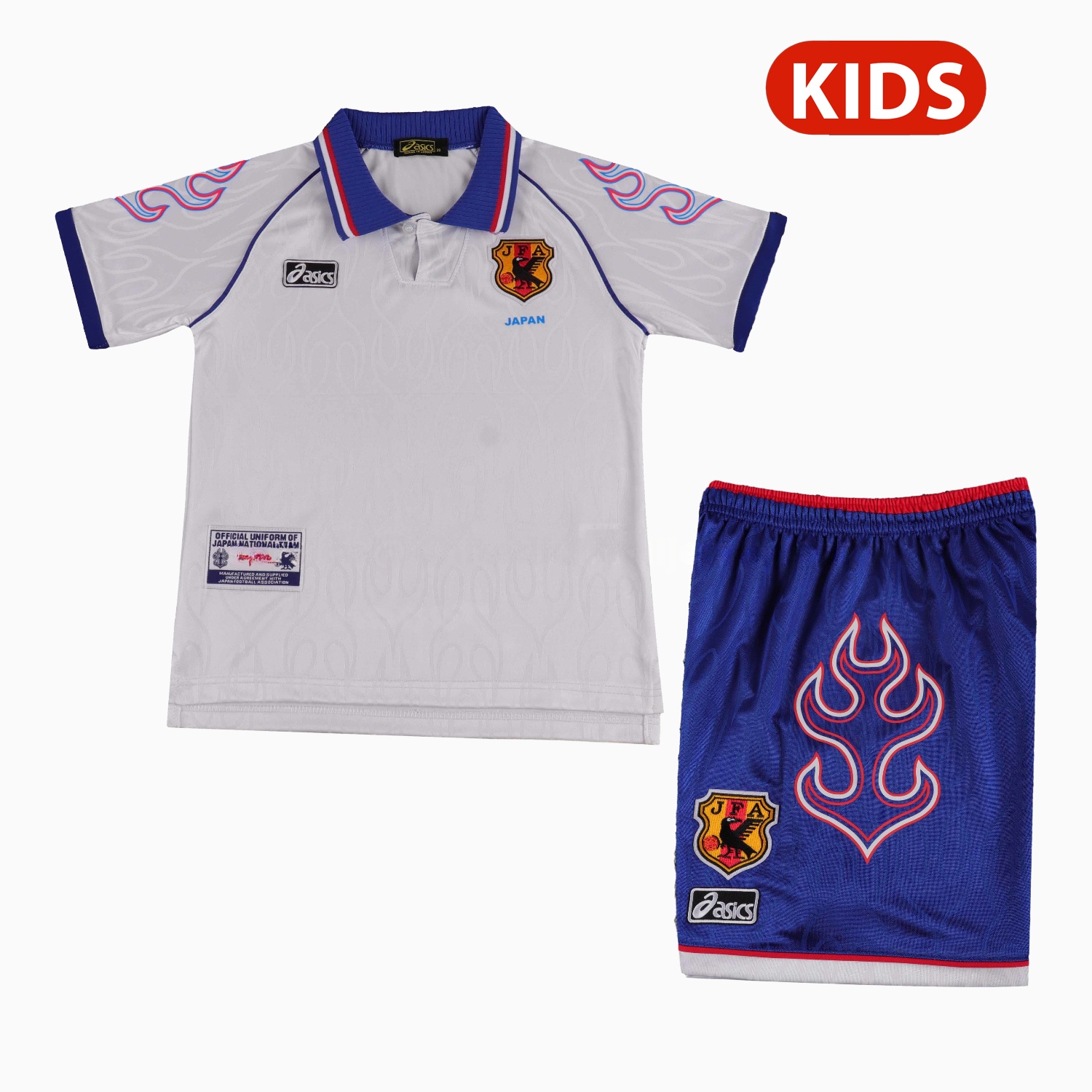 Retro Japan 1998 Away White Kids Kit - Unitedfutballjersey