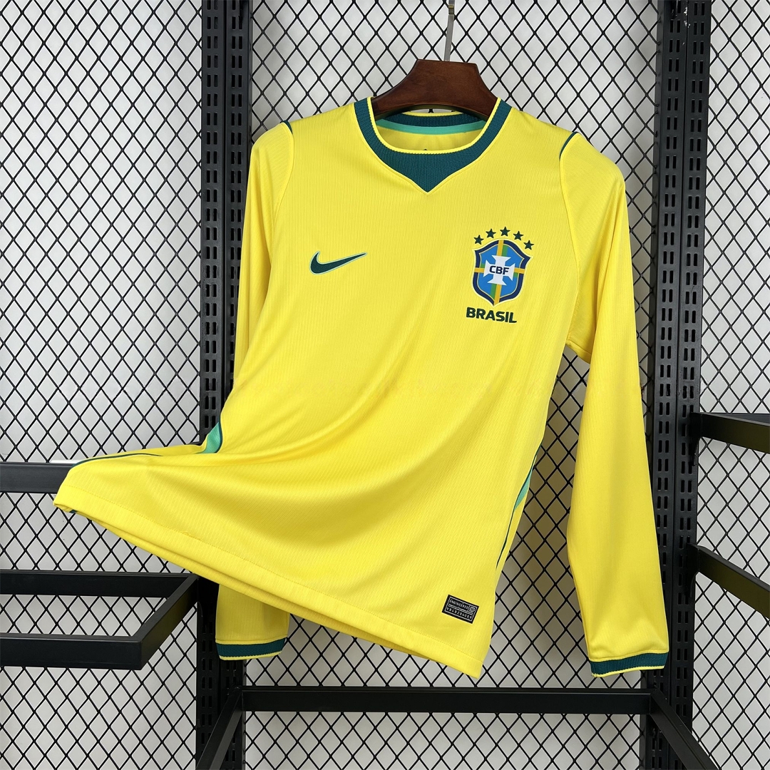 Brazil 2026 Home Long Sleeve Jersey - Fans Version - Unitedfutballjersey
